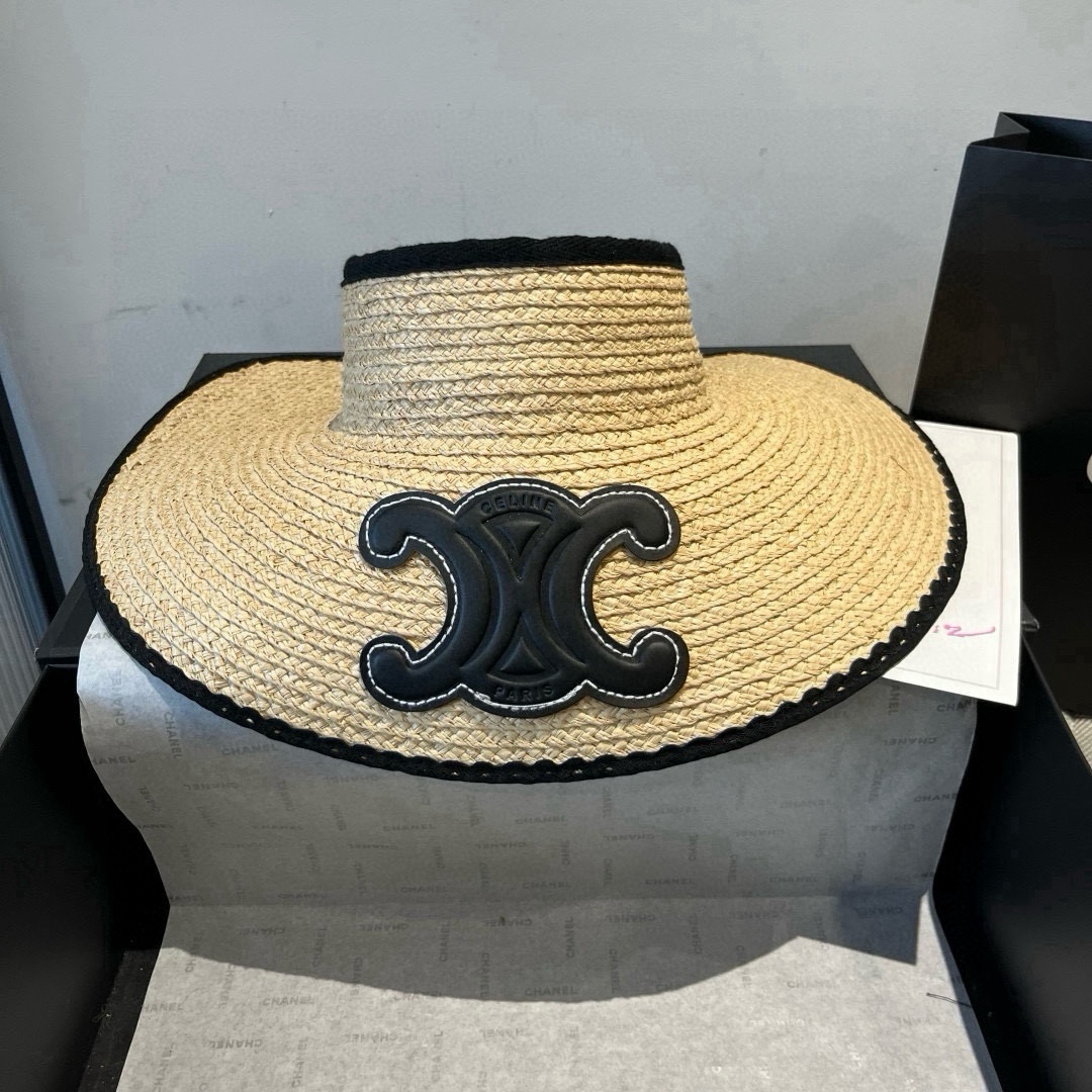 NO:362311,Celine Celine's empty top sun hat, Rafi straw hat, head circumference 57cm hat, straw hat, fisherman hat, baseball hat, knit hat, hat, celine, celine, espadrilles, hatsCeline赛琳额空顶遮阳帽,拉菲草帽,头围57cm帽子草帽渔夫帽棒球帽针织帽,帽子,celine,celine,espadrilles,hats,hat