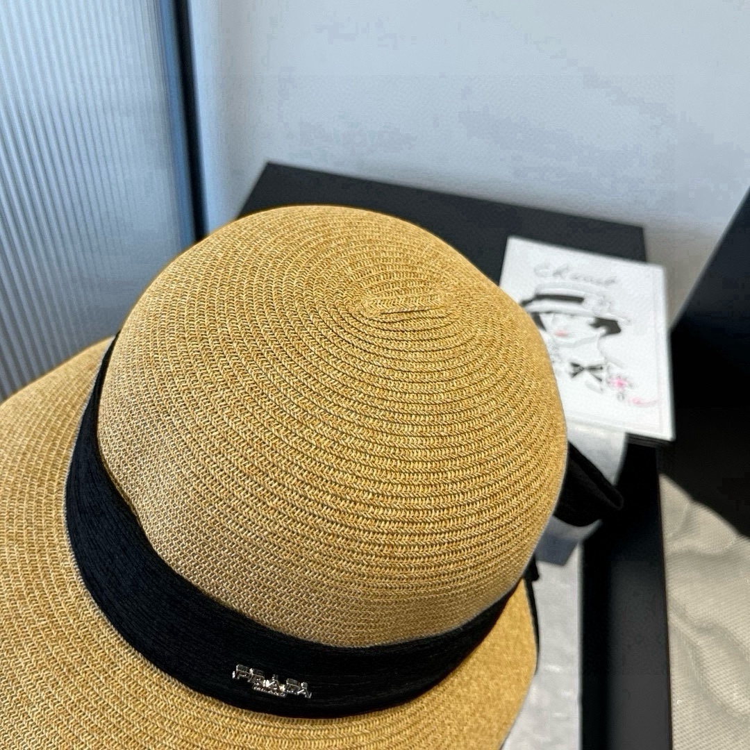 🆕

普拉达2025夏款礼帽，草帽，小清新 头围57cm