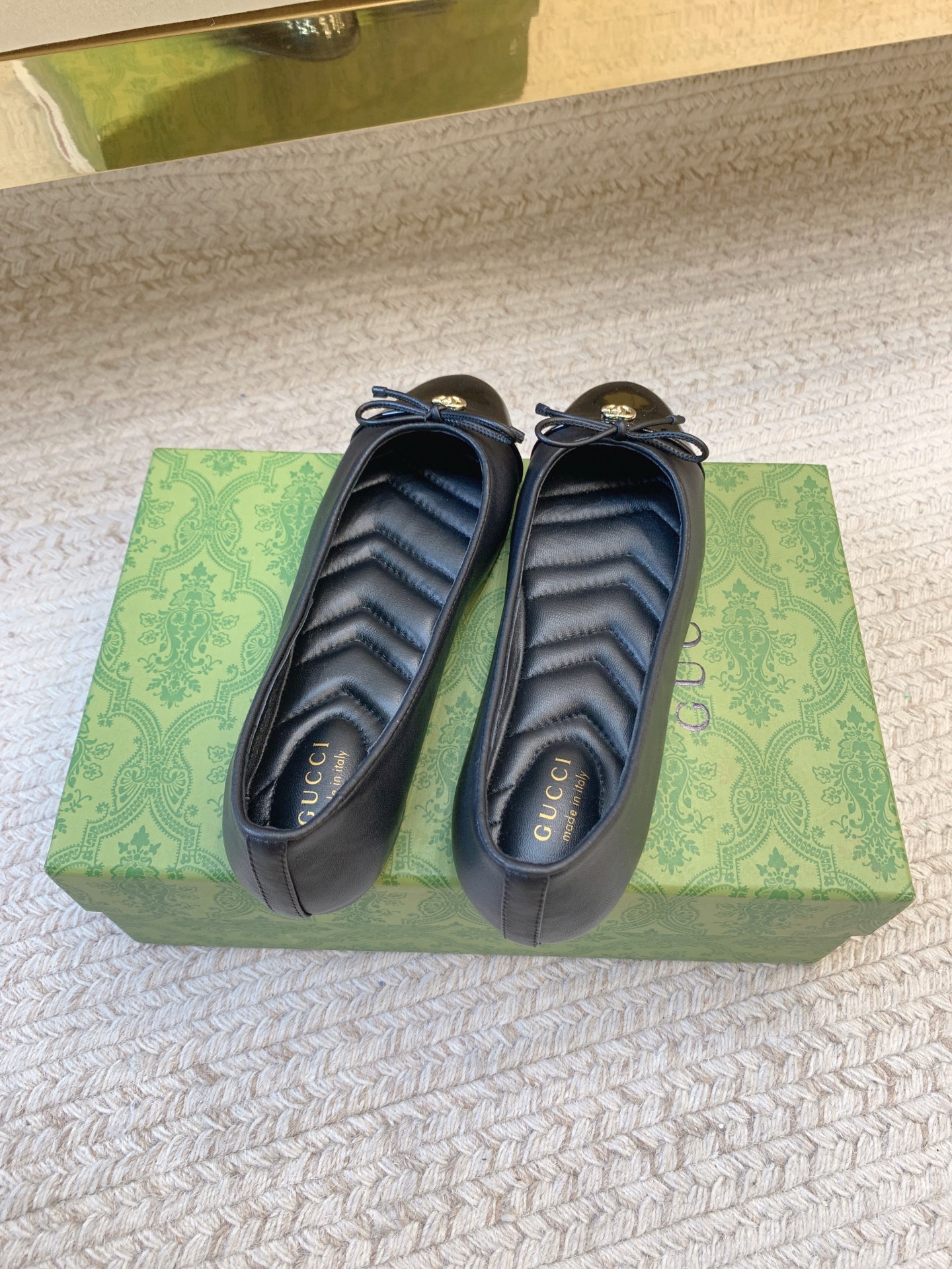 Title: High-Quality Gucci Flat-Ballet Shoes in Sheepskin and Leather, Sizes 35-39, Code Exclusions 34, 40, 41. - 图片 3