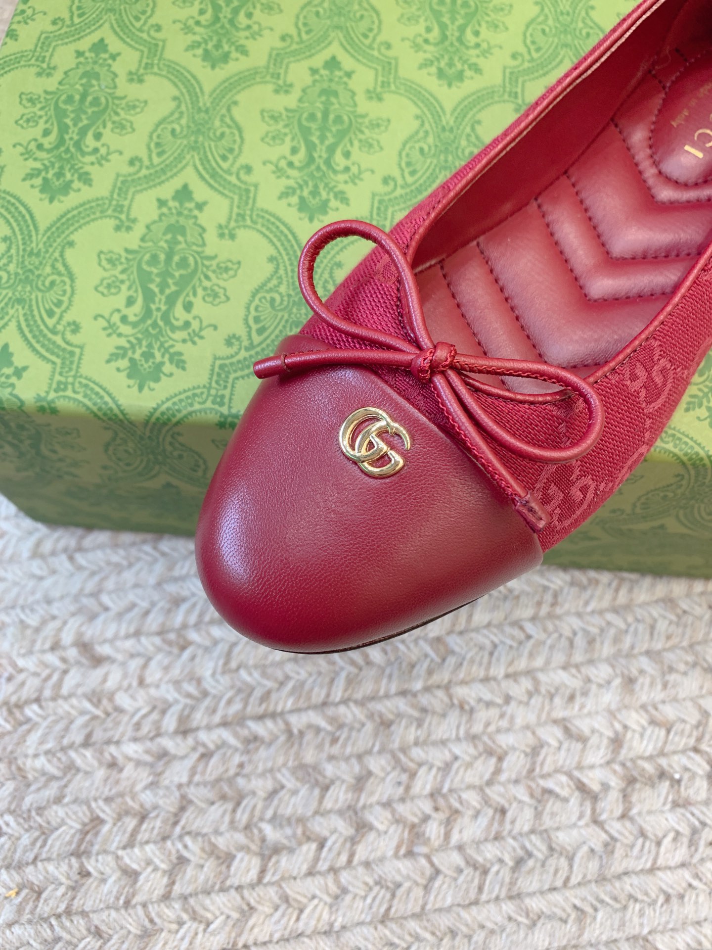 864GUCC*SS25 Flat-Buttoned Ballet Shoes: Sheep Skin, Top Quality, Size 35-39 - 图片 5