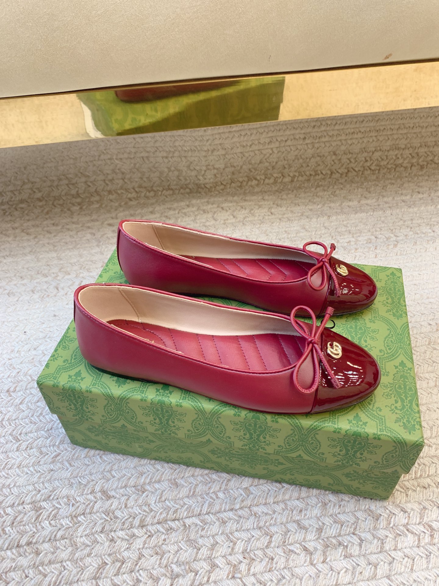 “High-Quality 864GUCC*SS25 Flat-Buttoned Ballet Shoes with Sheep Skin and Real Skin Materials” - 图片 2