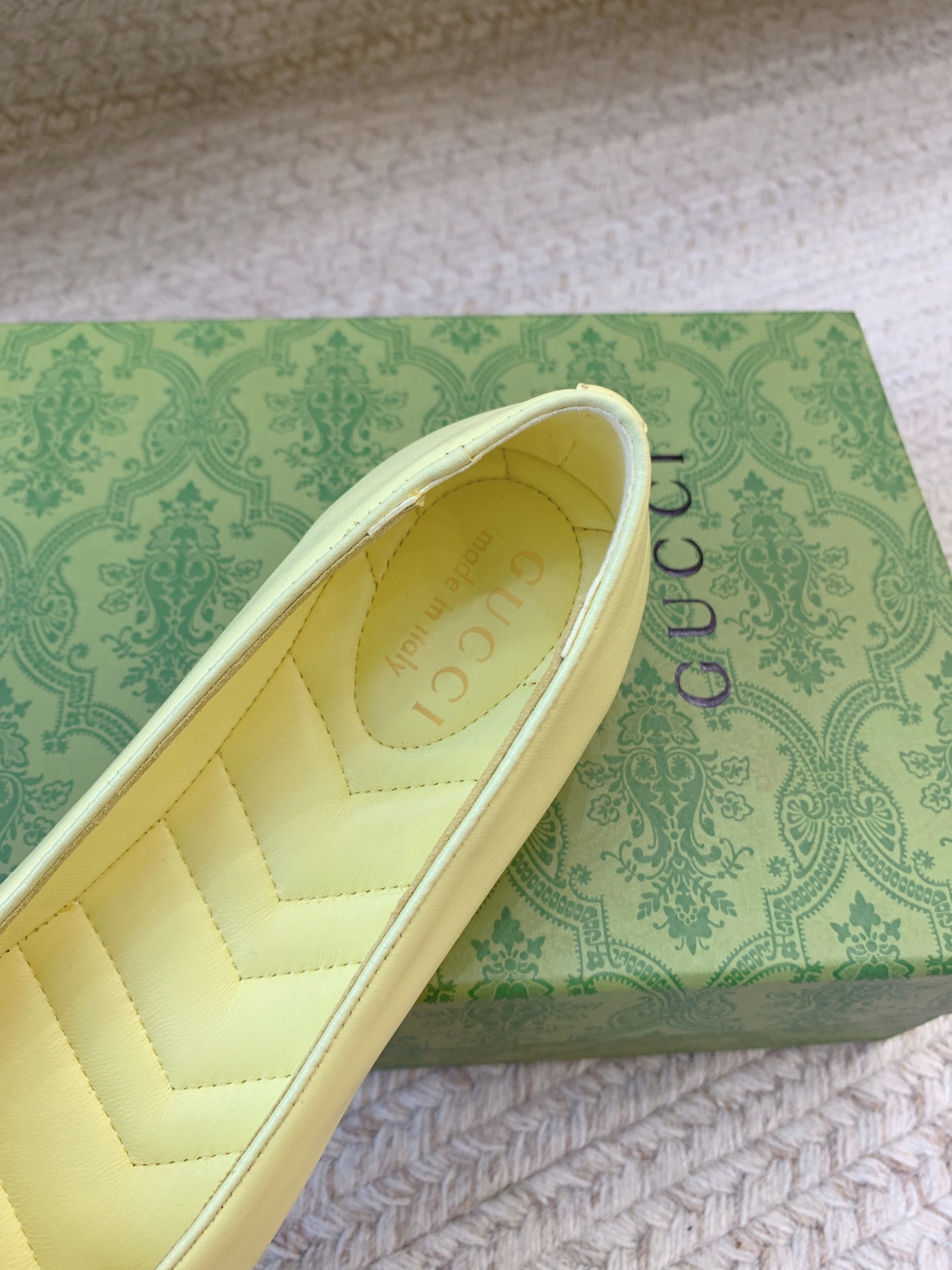 “Top Quality 864GUCC*SS25 Flat-Buttoned Ballet Shoes: Imported Sheep Skin, Real Skin, Sizes 35-39” - 图片 6