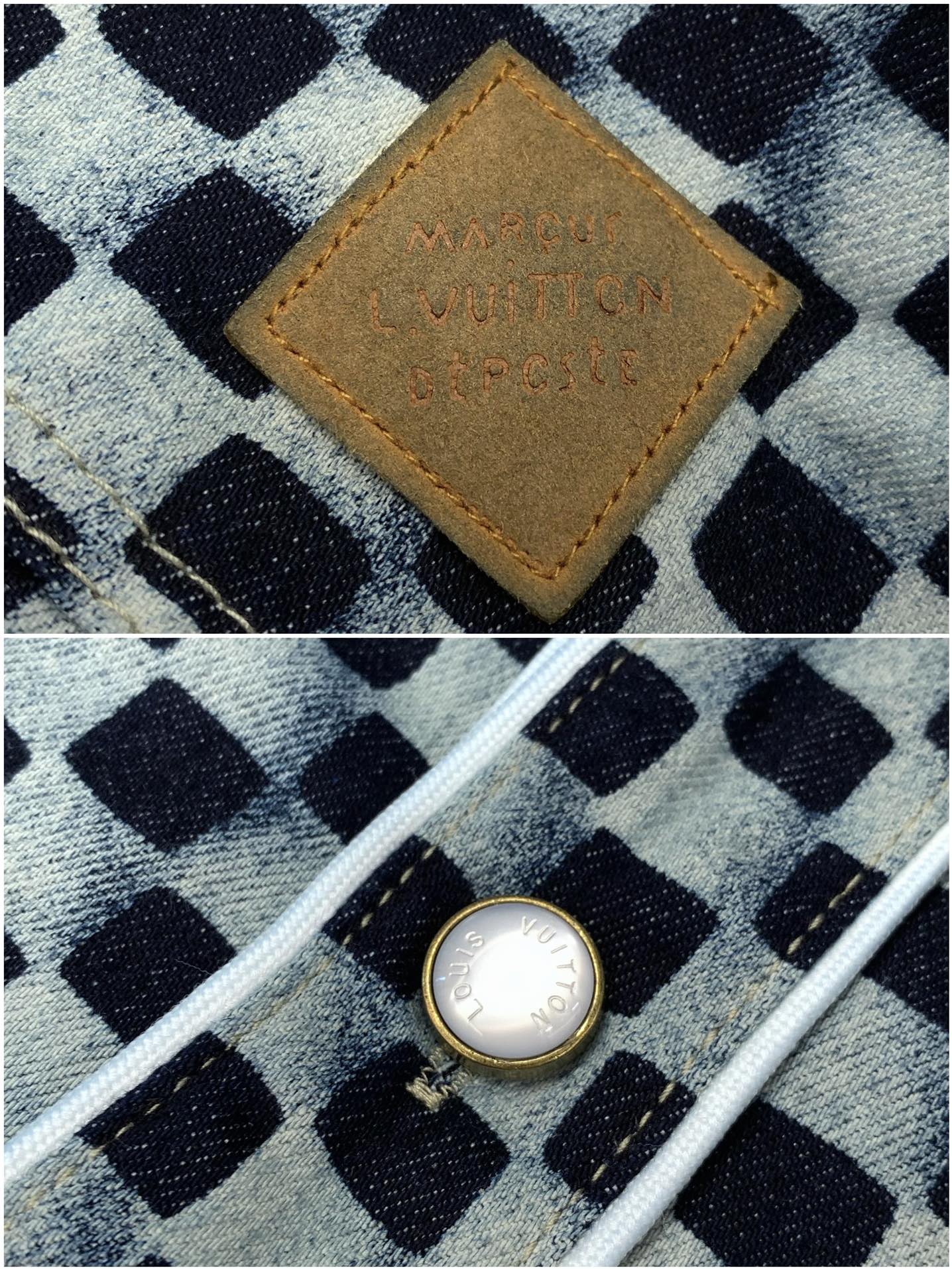 ，LouisVuitton 路易威登，2025夏秋最新款，专柜同步有售，原单狠货，时尚休闲牛仔短袖外套，