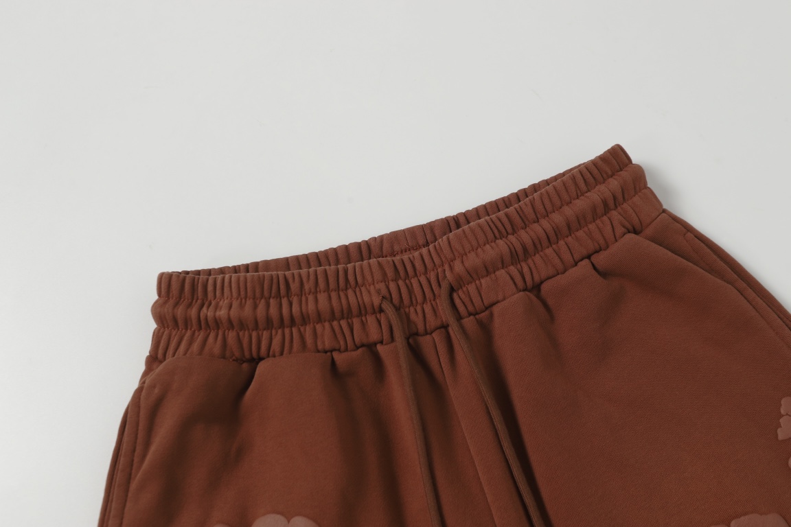 DENIMTEARS Men's Cotton Flower Print Casual Sweat Shorts - Brown 4 i1755247573 7577 2