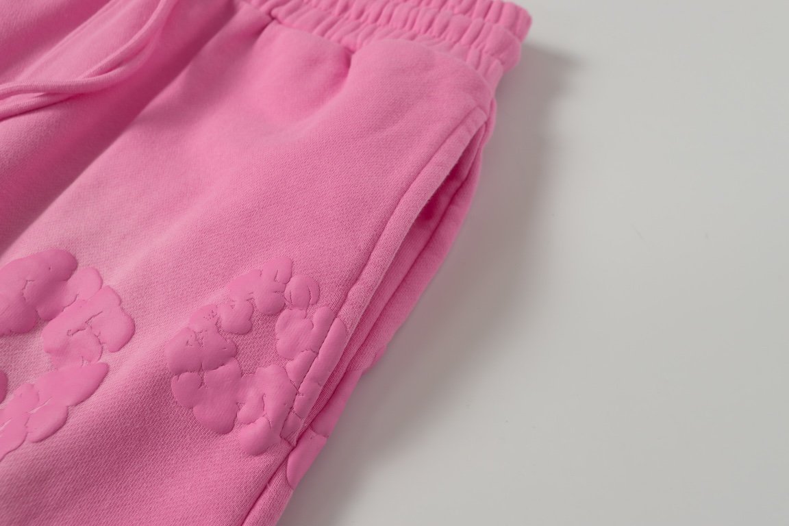 DENIMTEARS Pink Cotton Flower Appliqué Sweat Shorts Casual Summer 5 i1755247596 9428 5