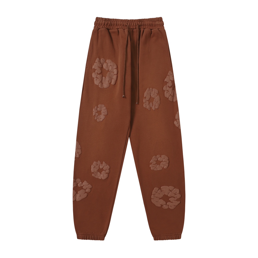 DENIM TEARS Cotton Flower Print Joggers Washed Casual Sweatpants for Women 2 i1755247952 632 0