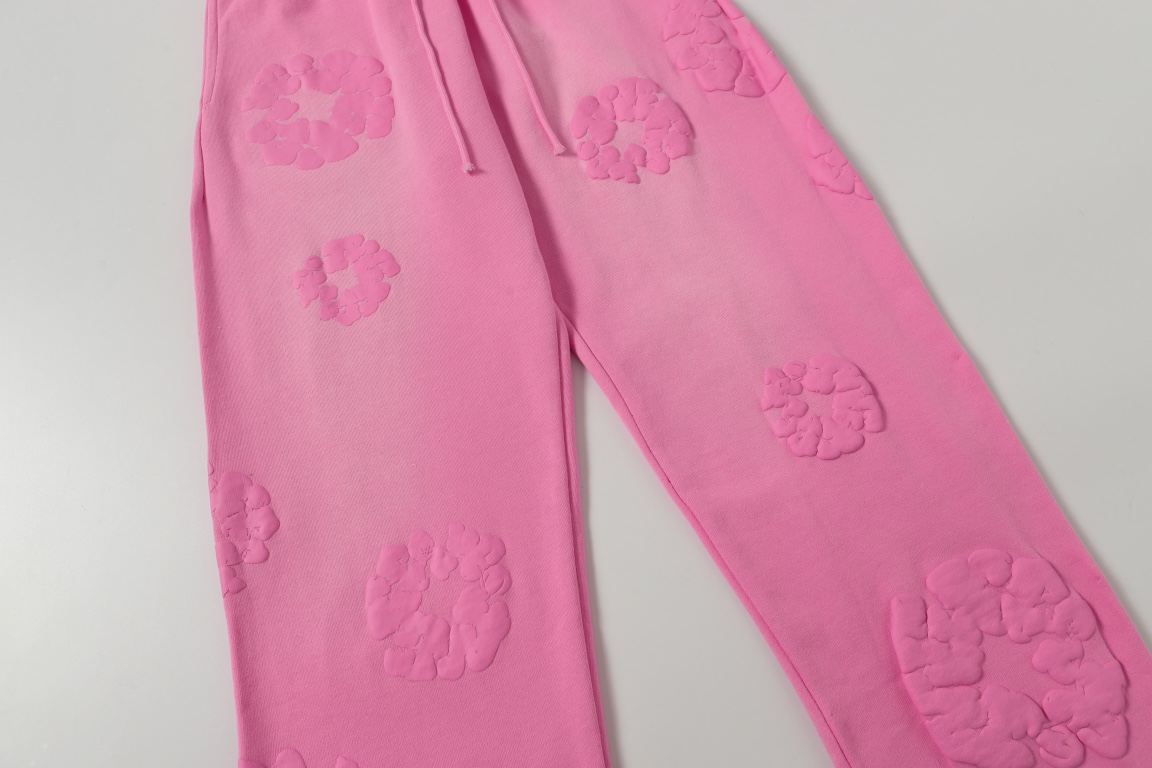 DENIMTEARS Pink Cotton Flower Appliqué Jogger Pants 6 i1755247986 2610 3