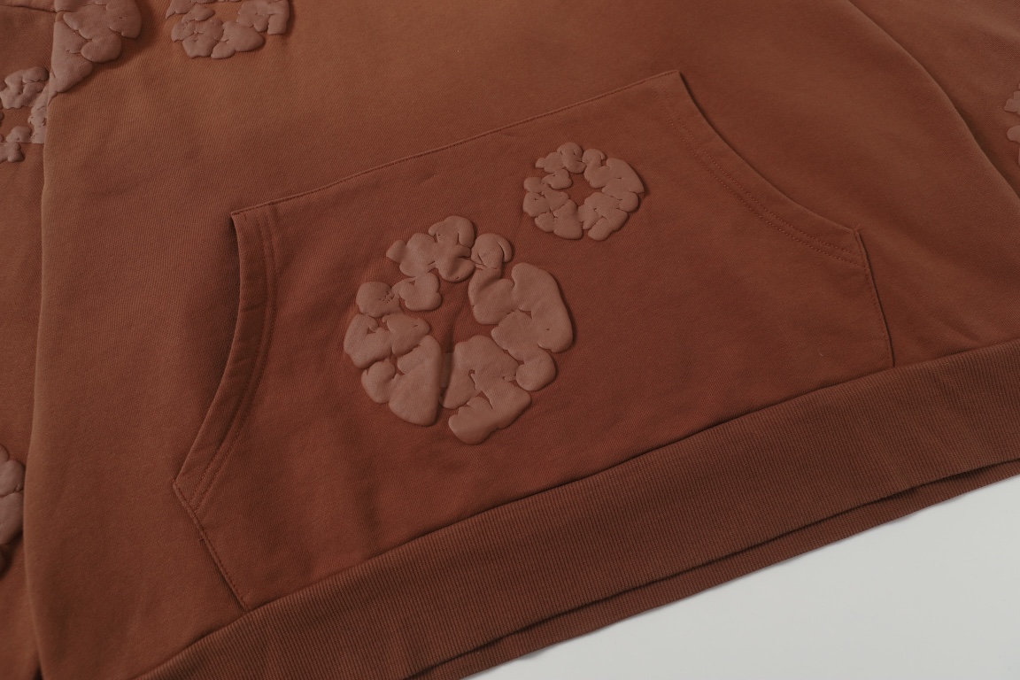 Denim Tears Cotton Flower Hoodie - Vintage Wash, Casual Fit, Unisex S-XL 4 i1755248307 1003 5