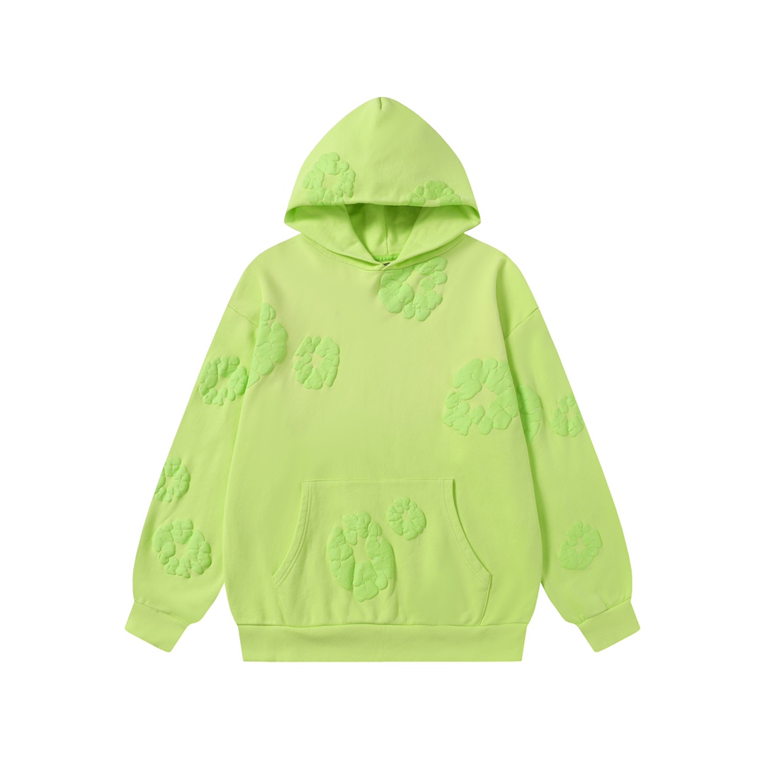 DENIM TEARS Cotton Fleece Hoodie - Cotton Flowers - Casual Pullover Sweatshirt 1 i1755248410 926 0