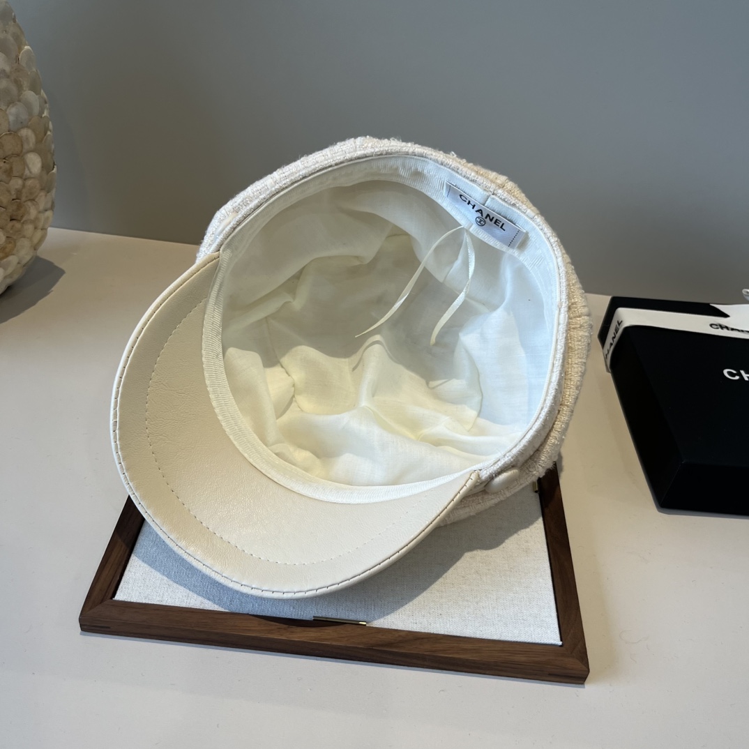 🆕

Chanel香奈儿画家帽，鸭舌军帽，头围57cm