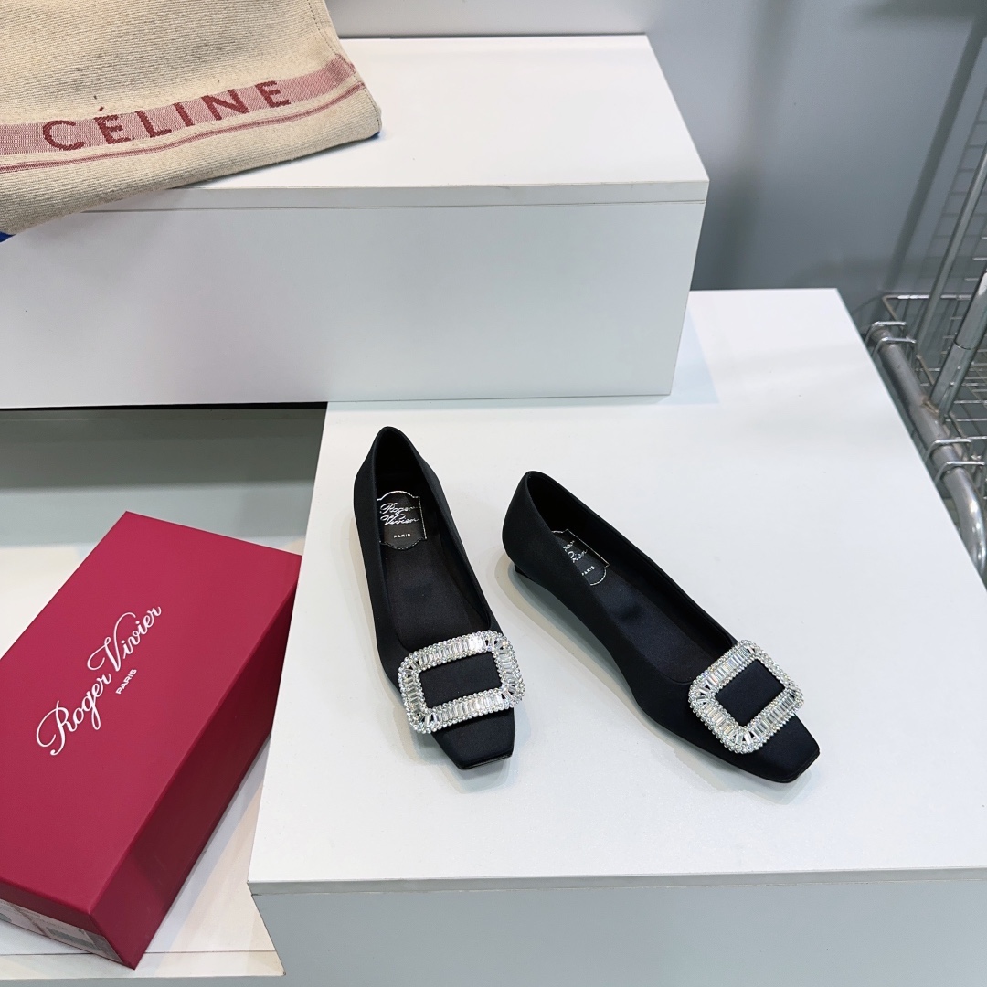 “Roger Vivier Diamond-Detailed Wedding Shoes | Classic Series | High Quality Italian Leather | Sizes 35-39” - 图片 2