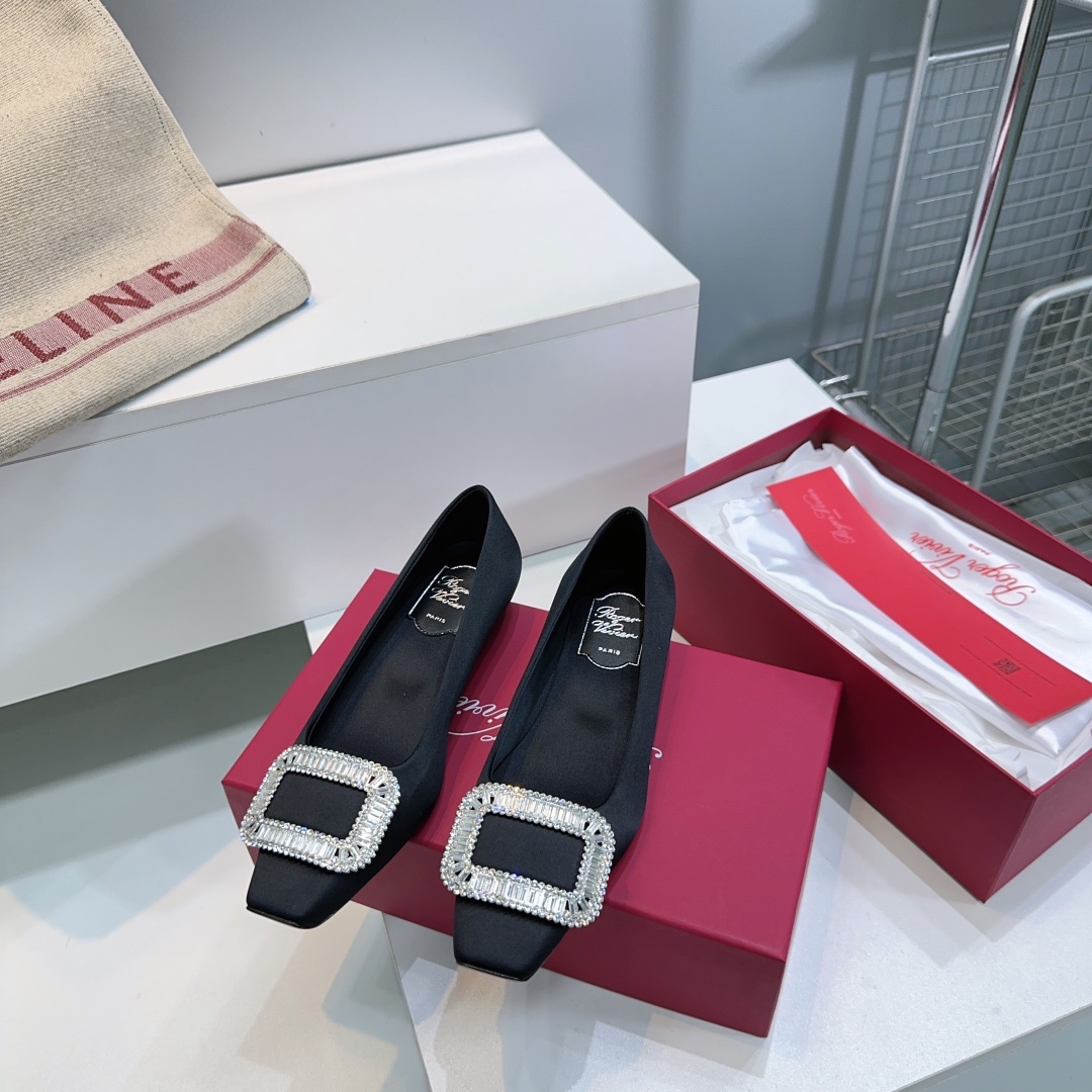 “Roger Vivier Diamond-Detailed Wedding Shoes | Classic Series | High Quality Italian Leather | Sizes 35-39” - 图片 9