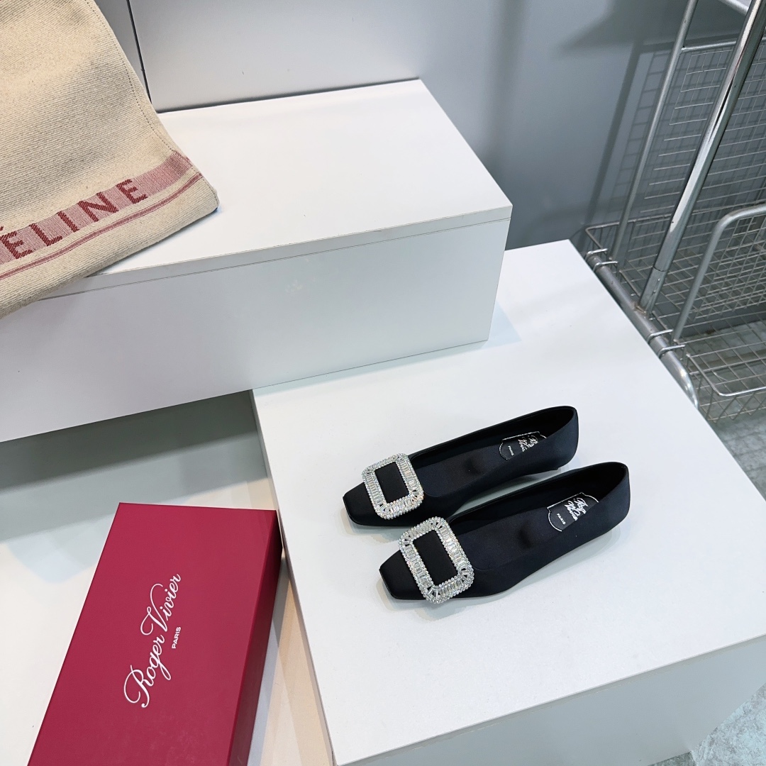 “Roger Vivier Diamond-Detailed Wedding Shoes | Classic Series | High Quality Italian Leather | Sizes 35-39” - 图片 1