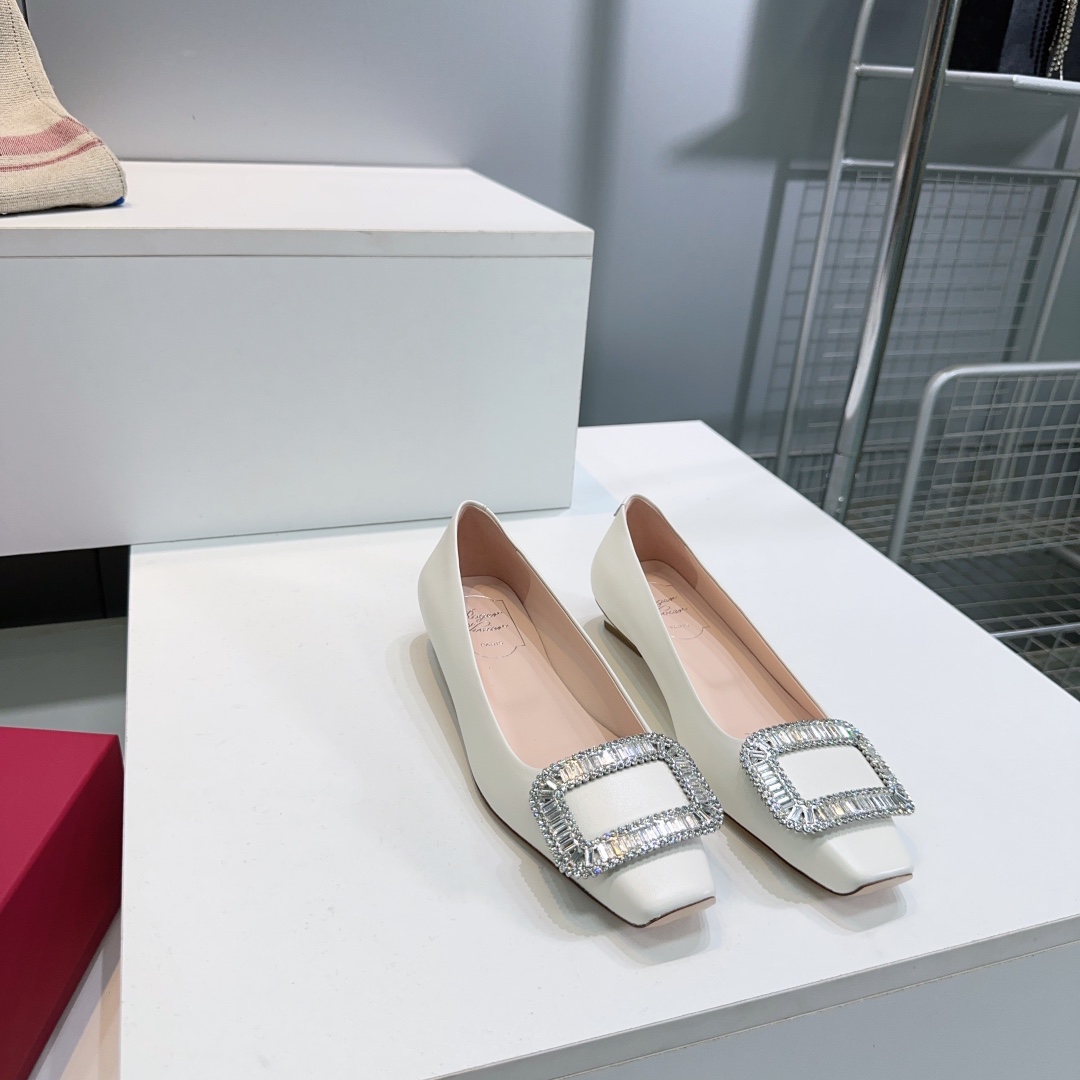 “Roger Vivier Diamond Wedding Shoes: Classic Elegance and Comfort in High-Quality Exit 768 Series” - 图片 6