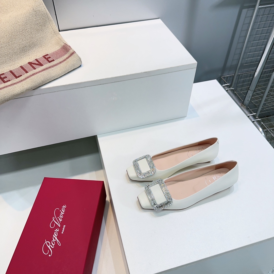 “Roger Vivier Diamond Wedding Shoes: Classic Elegance and Comfort in High-Quality Exit 768 Series” - 图片 3