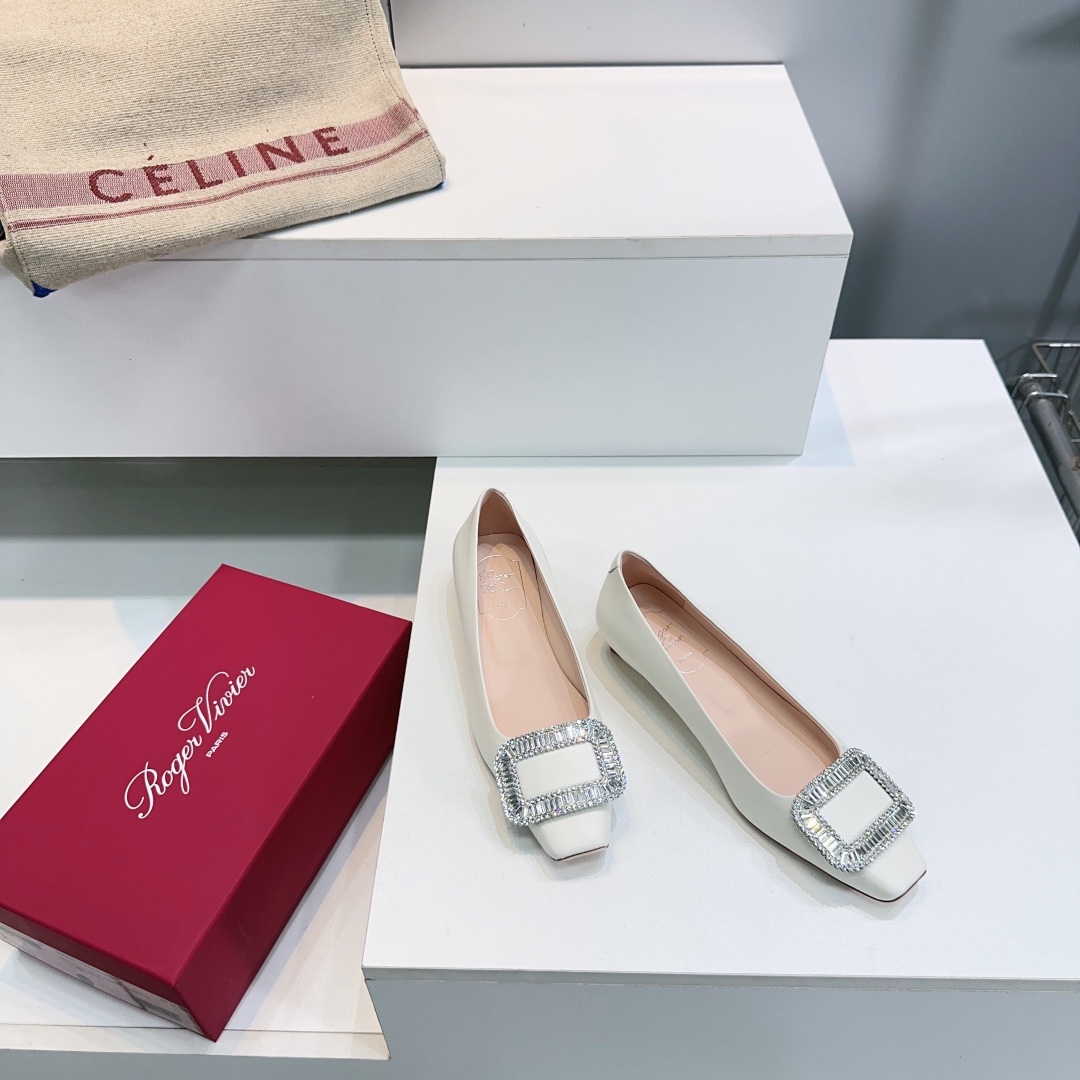 “Roger Vivier Diamond Wedding Shoes: Classic Elegance and Comfort in High-Quality Exit 768 Series” - 图片 4