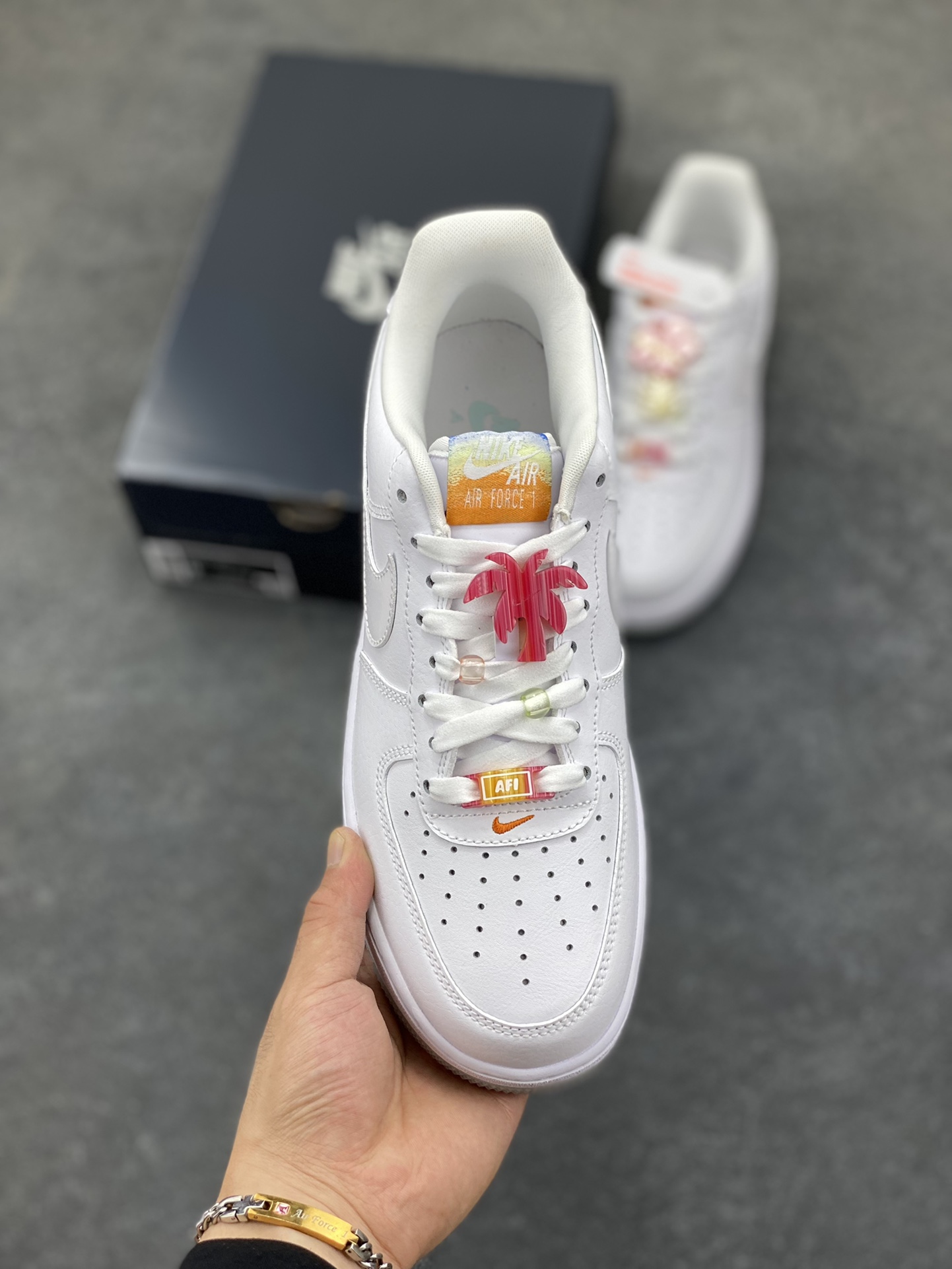 图片[2]-Air Force 1 Low 夏日白橙 原楦头原纸板 打造纯正空军版型 #专注外贸渠道 全掌内置蜂窝气垫 #原盒配件 原厂中底钢印、拉帮完美 货号：IB8875-111 尺码：36 36.5 37.5 38 38.5 39 40 40.5 41 42 42.5 43 44 44.5 45-选品中心