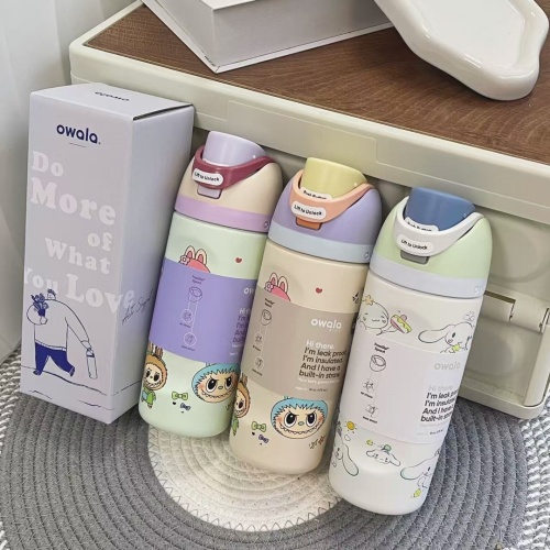 Owala Kids' Water Bottle - Cinnamoroll Edition, Insulated, Leak-Proof, 473ml 1 Owala Kids' Water Bottle - Cinnamoroll Edition, Insulated, Leak-Proof, 473ml