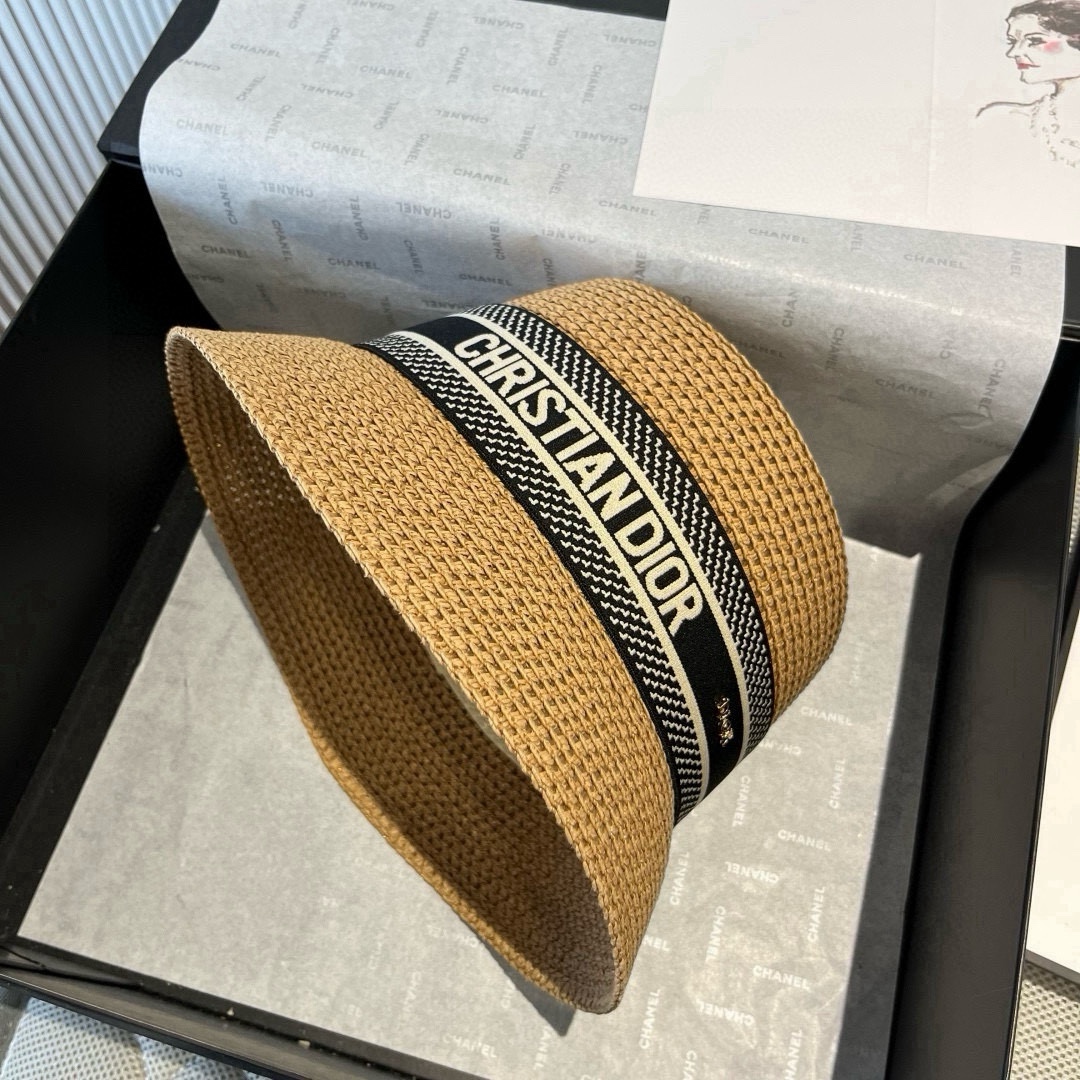 🆕

Dior迪奥新款渔夫帽，遮阳草帽，头围57cm