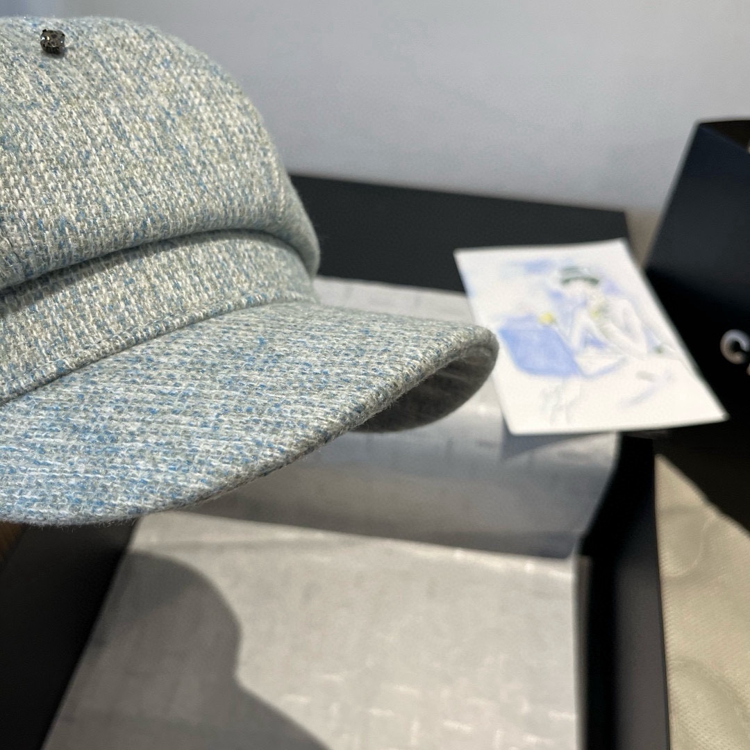 🆕

香奈儿新款鸭舌军帽，高级定制，头围57cm