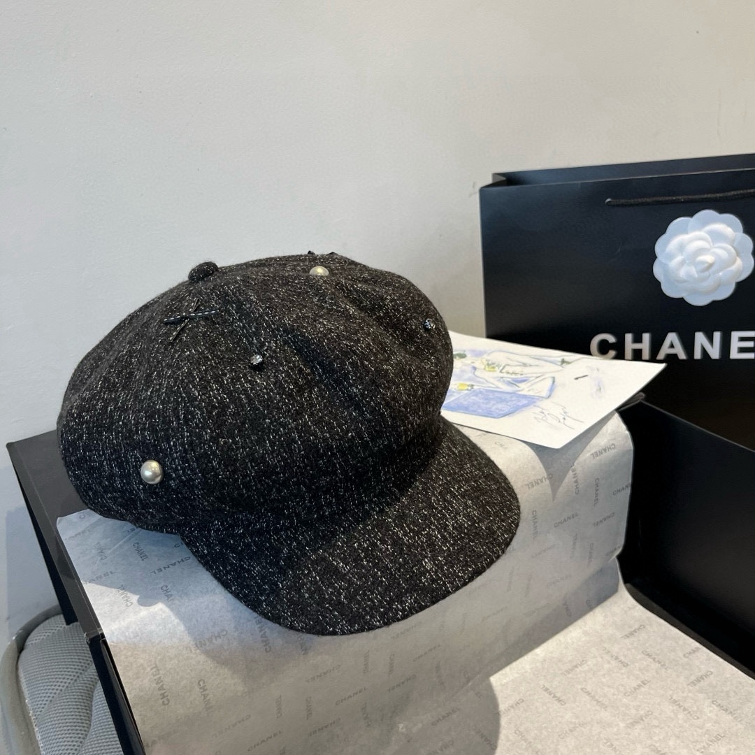 🆕

香奈儿新款鸭舌军帽，高级定制，头围57cm