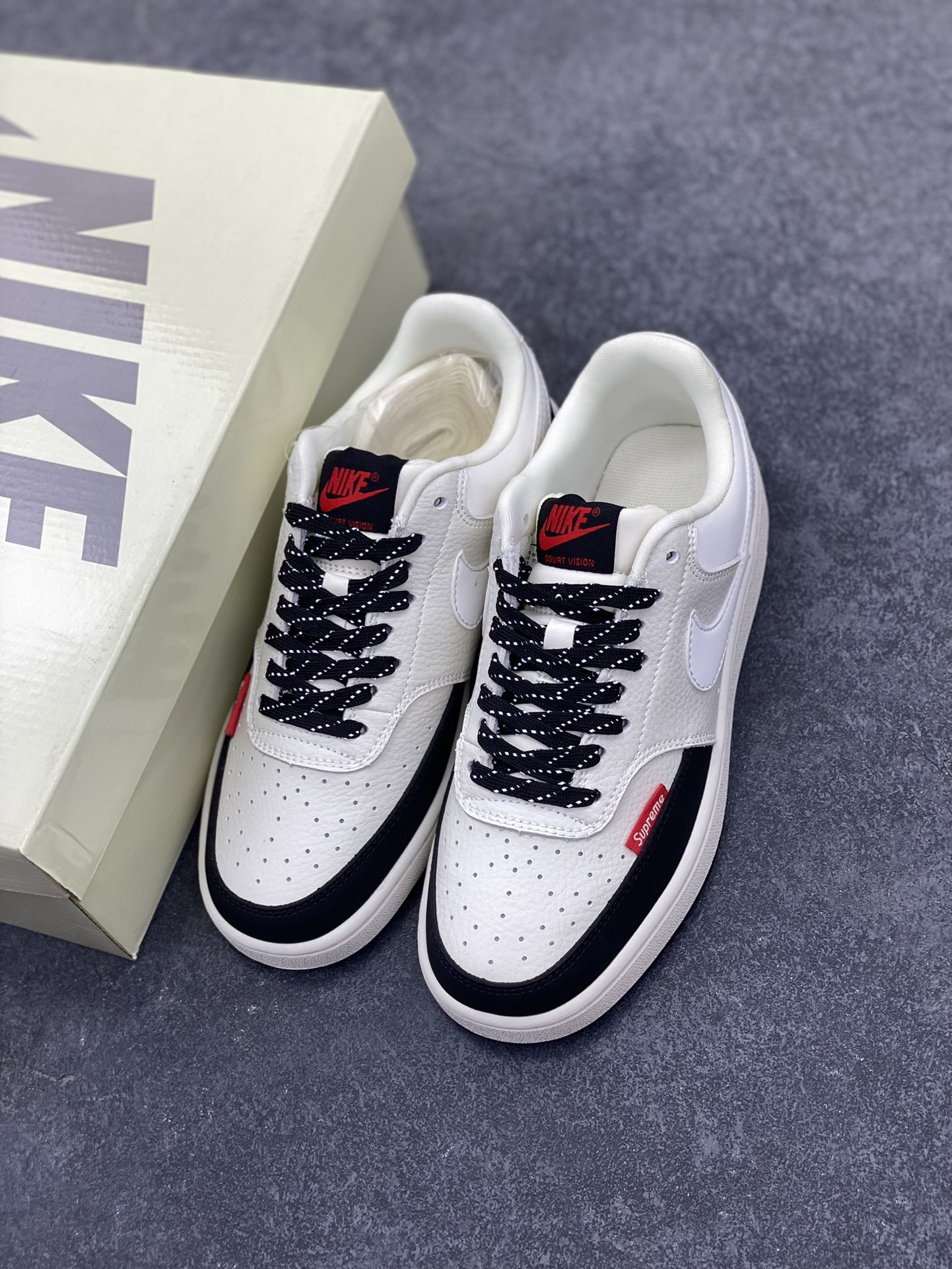 图片[8]-福利特价 海外爆款 ZP订单 NIKE EBERNON Low prm 小空军低帮百搭透气休闲运动板鞋 独家头层版本 原数据独家私模大底 纯正版型 清洁度完美 货号：FD5188-127 尺码：36 36.5 37.5 38 38.5 39 40 40.5 41 42 42.5 43 44 44.5 45-选品中心