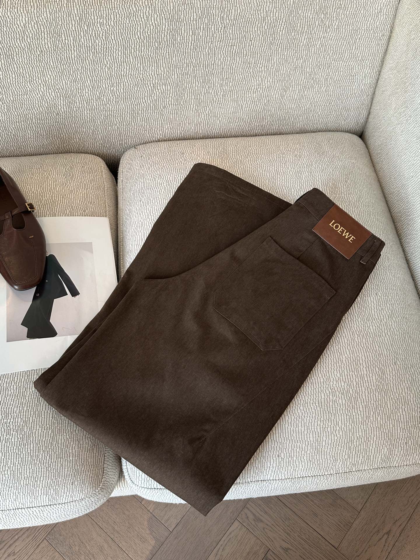 “Autumn Update: P540 Original Women’s Suit with 100% Cotton, Deep Brown Aesthetics, S-XL Monochrome” - 图片 4