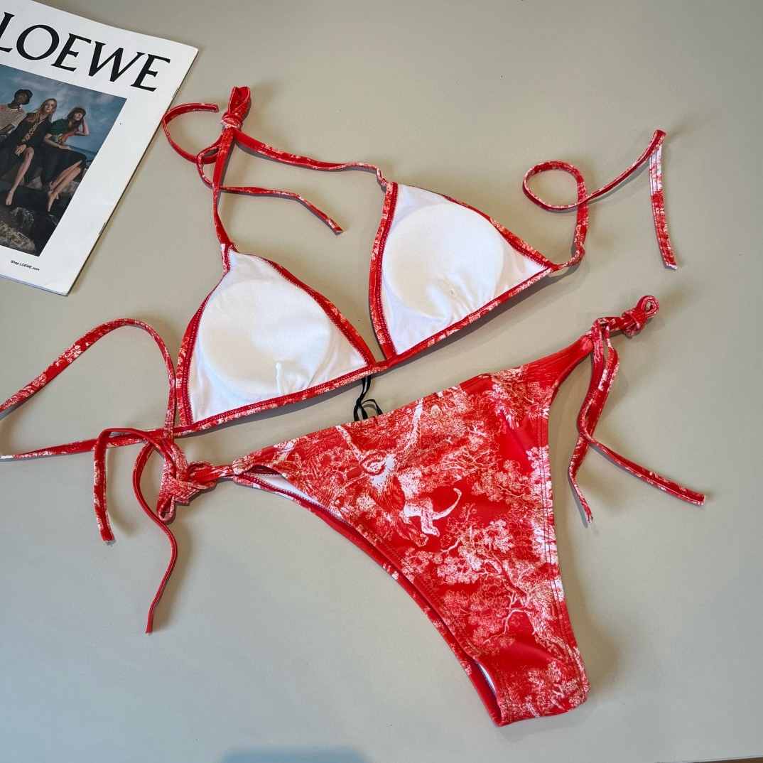 。
Dior迪奥 新款比基尼泳衣👙❤️😍🥰适合多种场景的游泳衣🏊‍♀️海边 游泳池 温泉 水上乐园 漂流