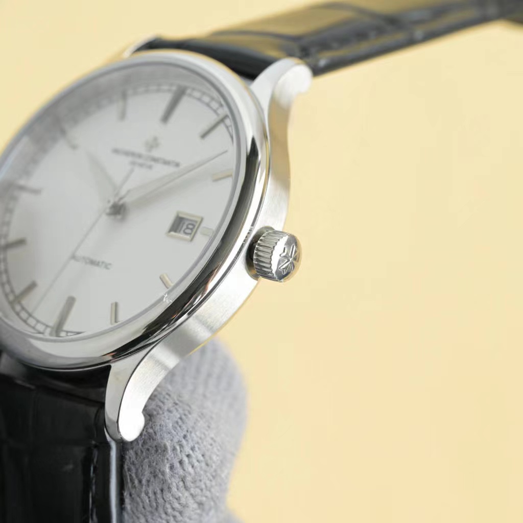 New Zijiang Danton watch with white and gold options, 9015 core, Italian belt, 40mm diameter, high-end quality. - 图片 6