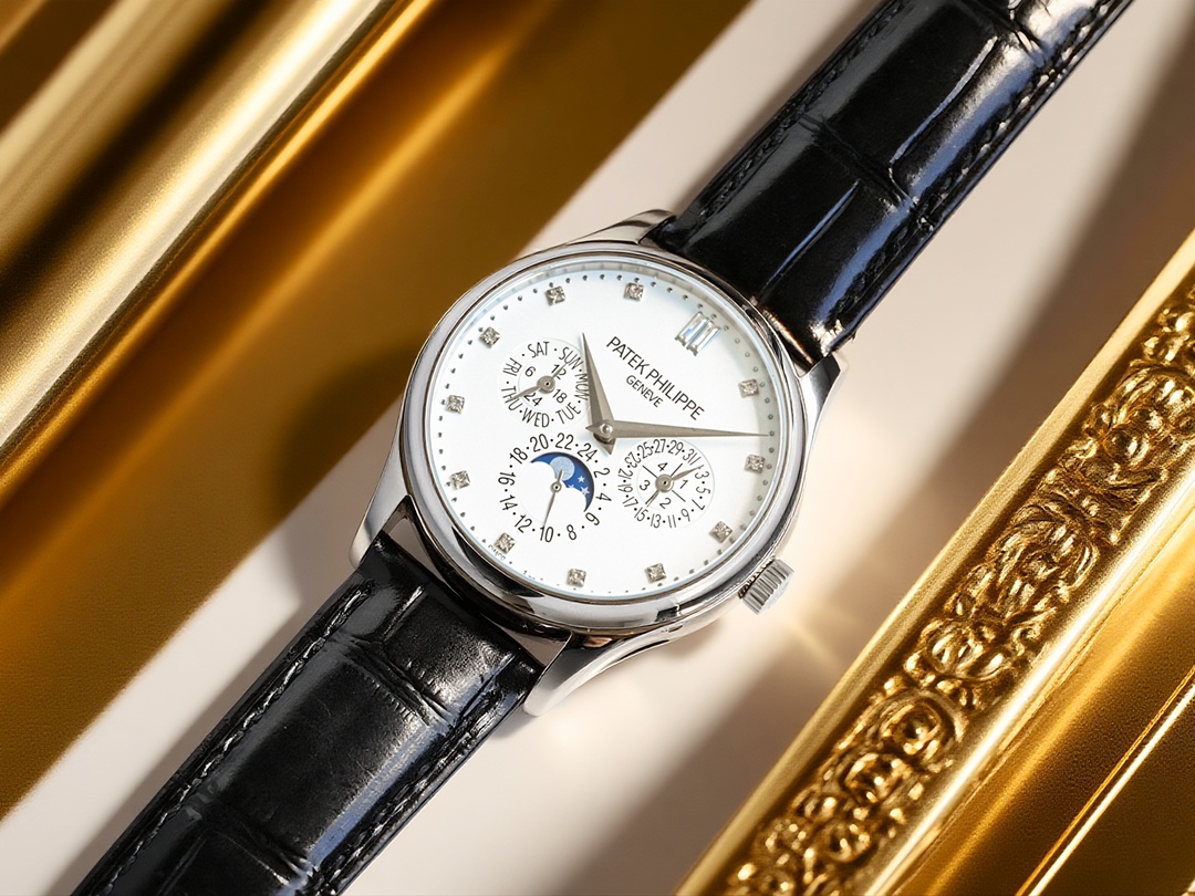 Blanche 3335 Gold Watch Review: Classic Design, Elegant Layout, Italian Leather Strap, Cal. 324 Q Movement - 图片 5