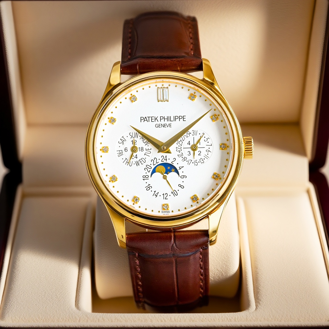 Blanche 3335 Gold Watch Review: Classic Design, Elegant Layout, Italian Leather Strap, Cal. 324 Q Movement