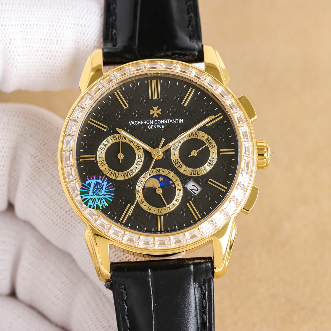 Vacheron Constantin R46 Upgrade Passage Series: White Zen 3450, Gold p3565 Multifunctional Design & High-Quality Craftsmanship - 图片 4