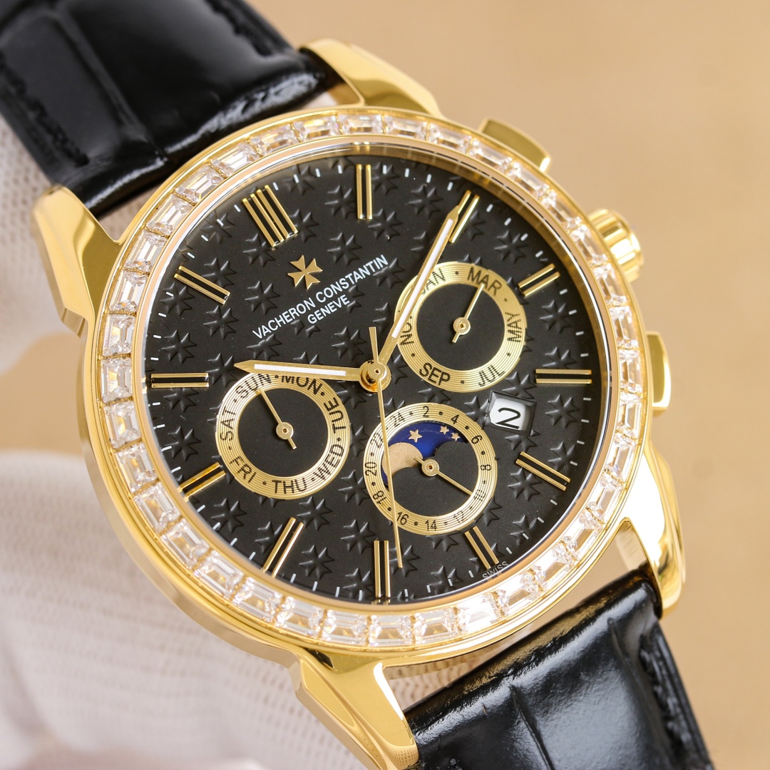 Vacheron Constantin R46 Upgrade Passage Series: White Zen 3450, Gold p3565 Multifunctional Design & High-Quality Craftsmanship - 图片 6