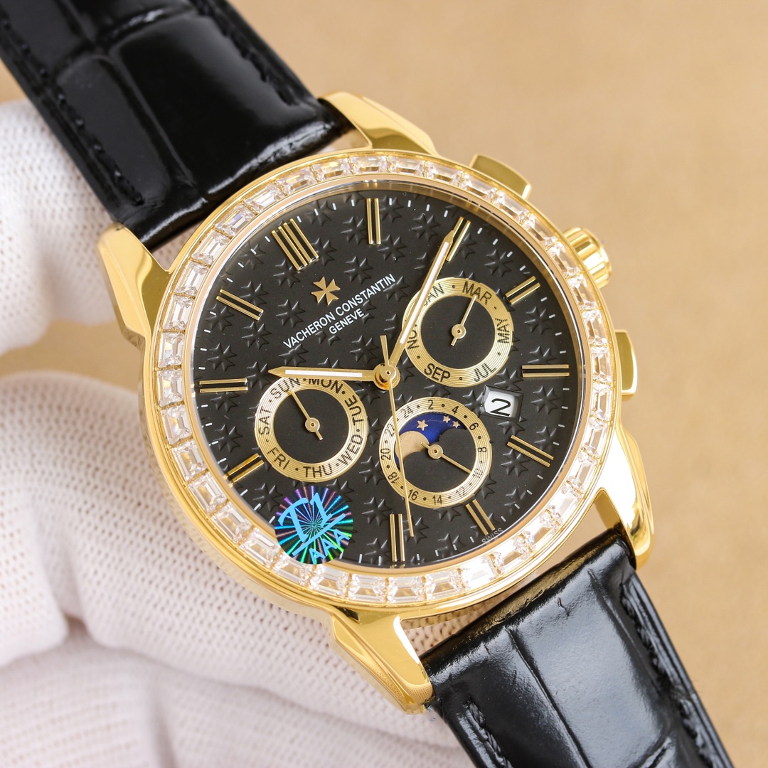 Vacheron Constantin R46 Upgrade Passage Series: White Zen 3450, Gold p3565 Multifunctional Design & High-Quality Craftsmanship - 图片 5