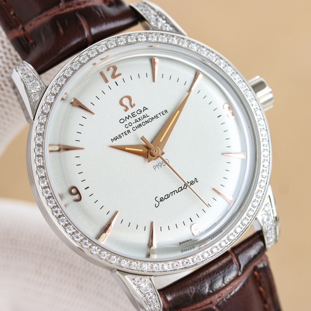 “Omega Seahorse Series 1948 Wristwatch: Monolithic 8806 Design, Sapphire Glass, Limited Edition, 50m Water-Resistant” - 图片 6
