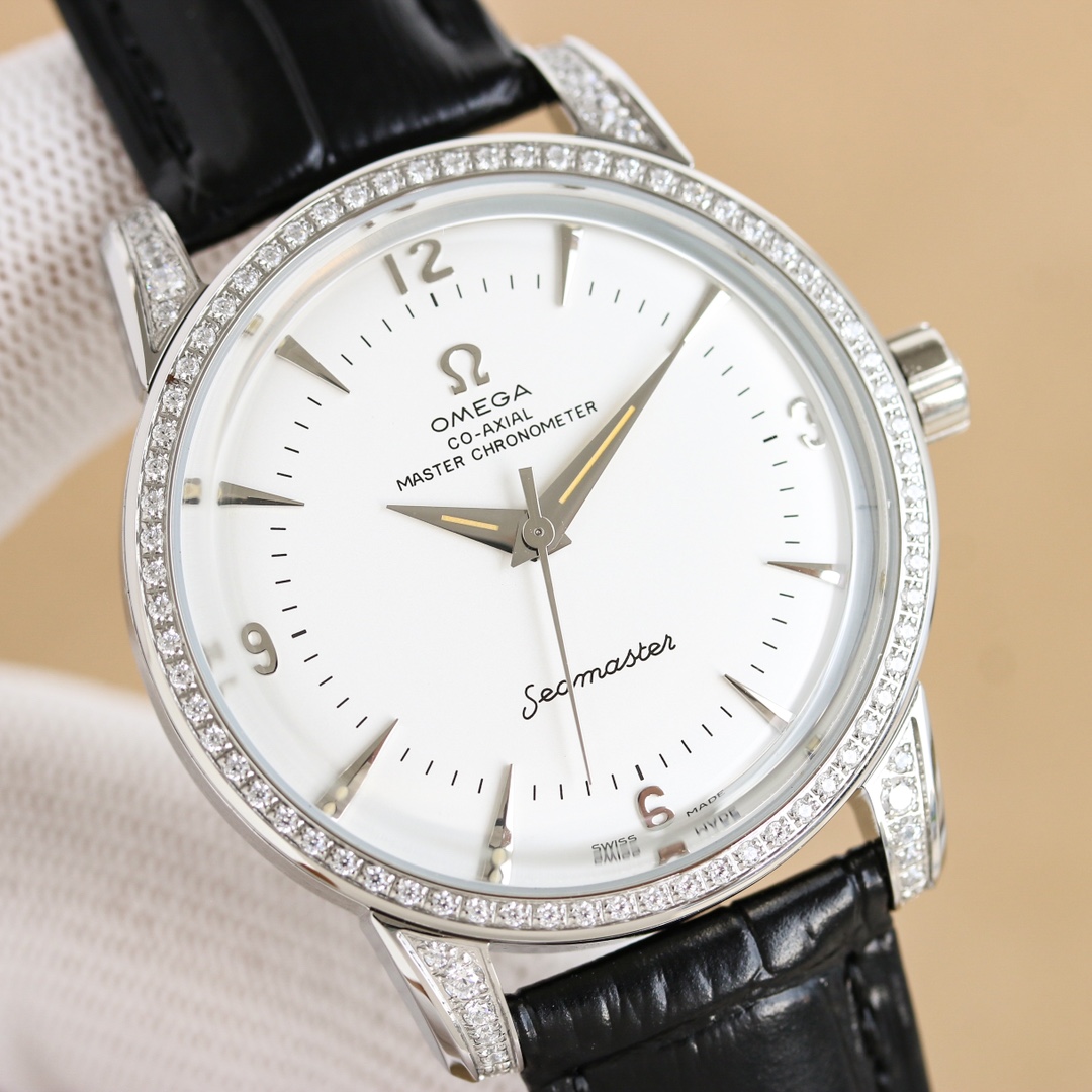 “Omega Seahorse Series 1948 Wristwatch: Monolithic 8806 Design, Sapphire Glass, Limited Edition, 50m Water-Resistant” - 图片 5