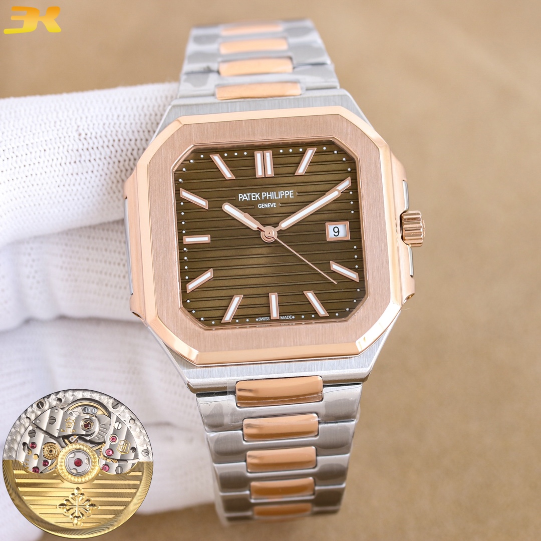 New Buda Emerald CUBITUS 5821 Nautilus Wristwatch: Features, Specs, and Design Details - 图片 5