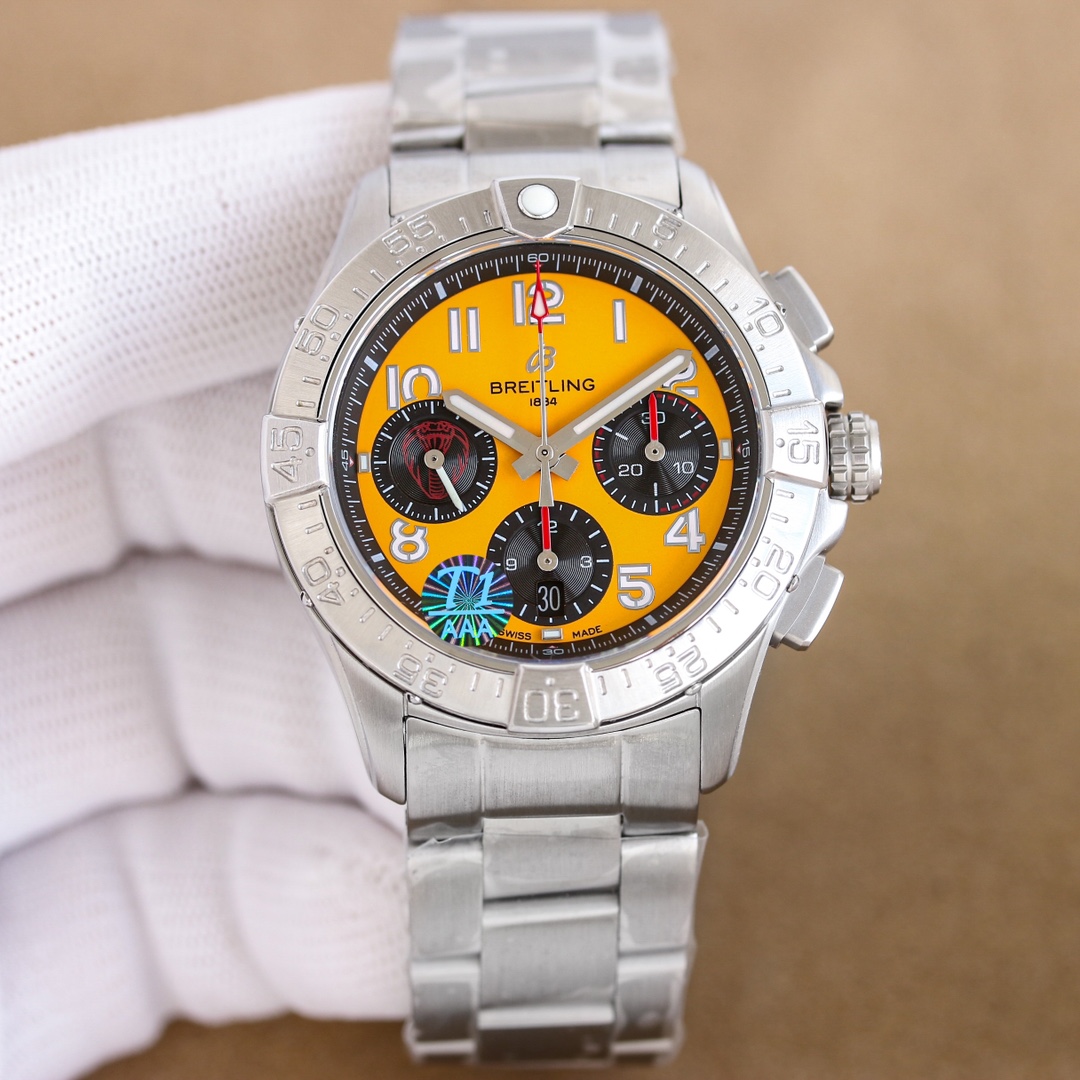 Avenger B01 Chronograph 44: 100-Year-Old White Gill Belt 3795 P3910 Watch Review