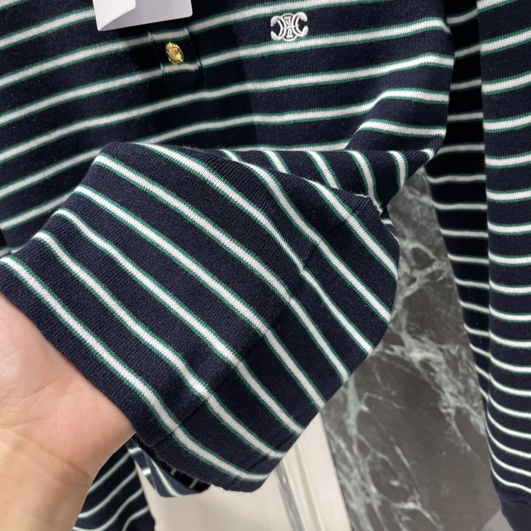 “Striped Long Sleeve Women’s Suit with Embroidery Detail for Fall Aerobics” - 图片 7