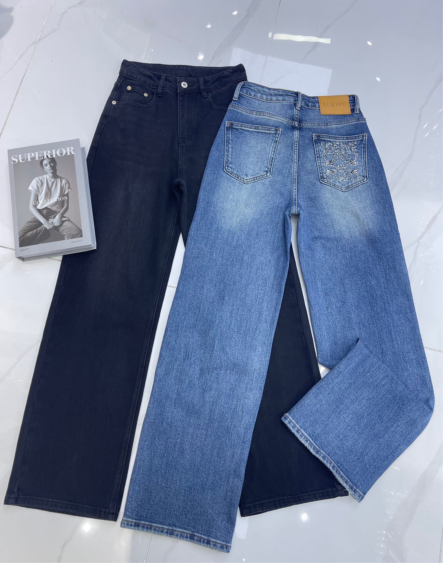 “High-End Women’s Outfits for Autumn/Winter with Custom Embroidery – Black/Blue SMLxL – Delivery Details” - 图片 2