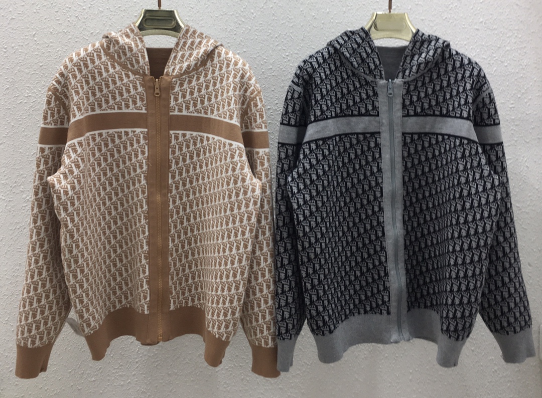 NO:469168,180250256 Dijia new letter hooded knitted top SML gray, camel, dior,hats,alexander wang19860909180250256 迪家新款字母连帽两面穿针织上衣 SML 灰色、驼色,,dior,hats,alexander wang,Women's clothing