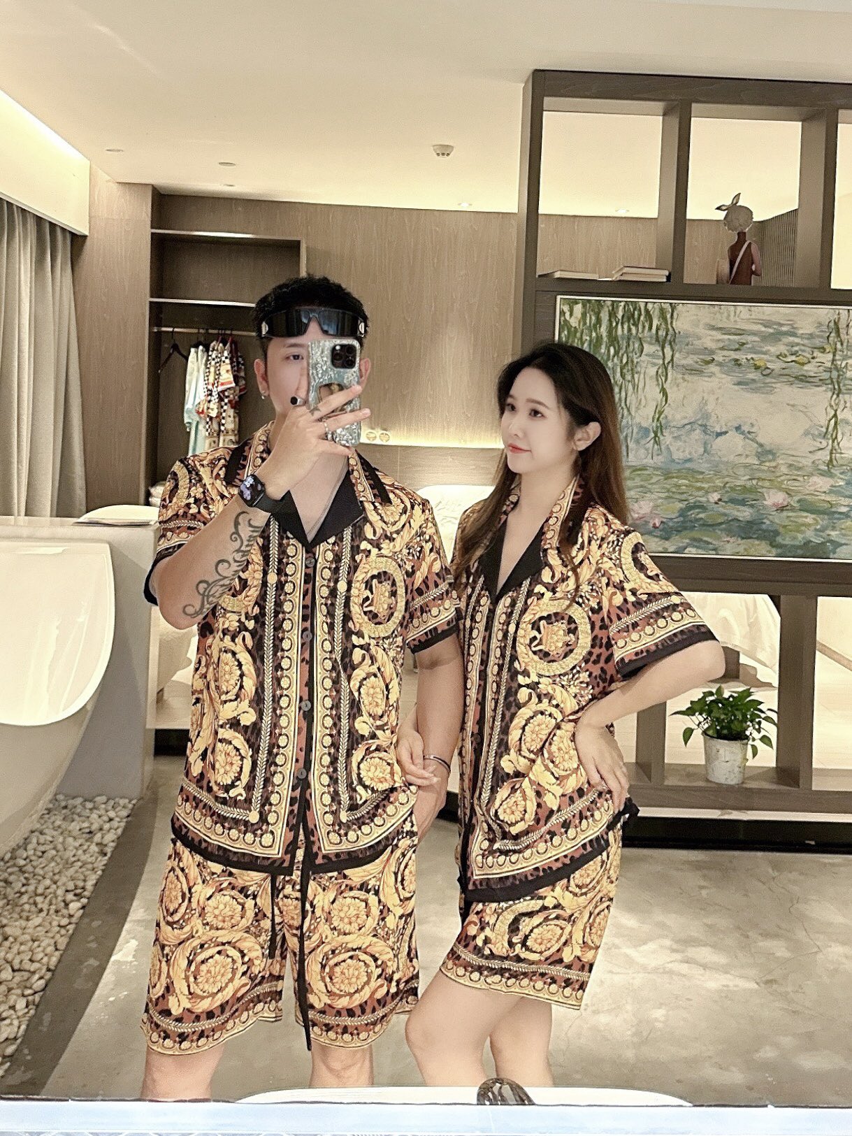 NO:514590,2025 Versace Home Home Clothing Haute Couture Korean silk fabrics skin-friendly and comfortable Couple style M~XXXL, versace, alexander wang198609092025 Versace家 家居服 高定韩国丝面料亲肤轻柔舒适 情侣款 M～XXXL,,versace,alexander wang,Men's clothing