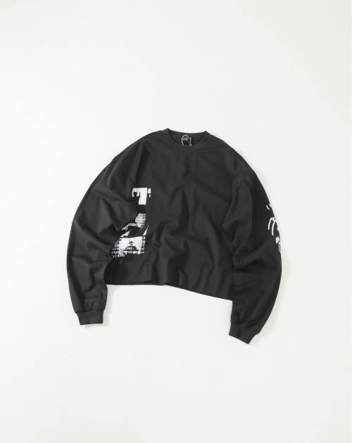 ERD Eternal Time Graphic Print Long Sleeve T-Shirt, Boxy Fit 1 ERD Eternal Time Graphic Print Long Sleeve T-Shirt, Boxy Fit