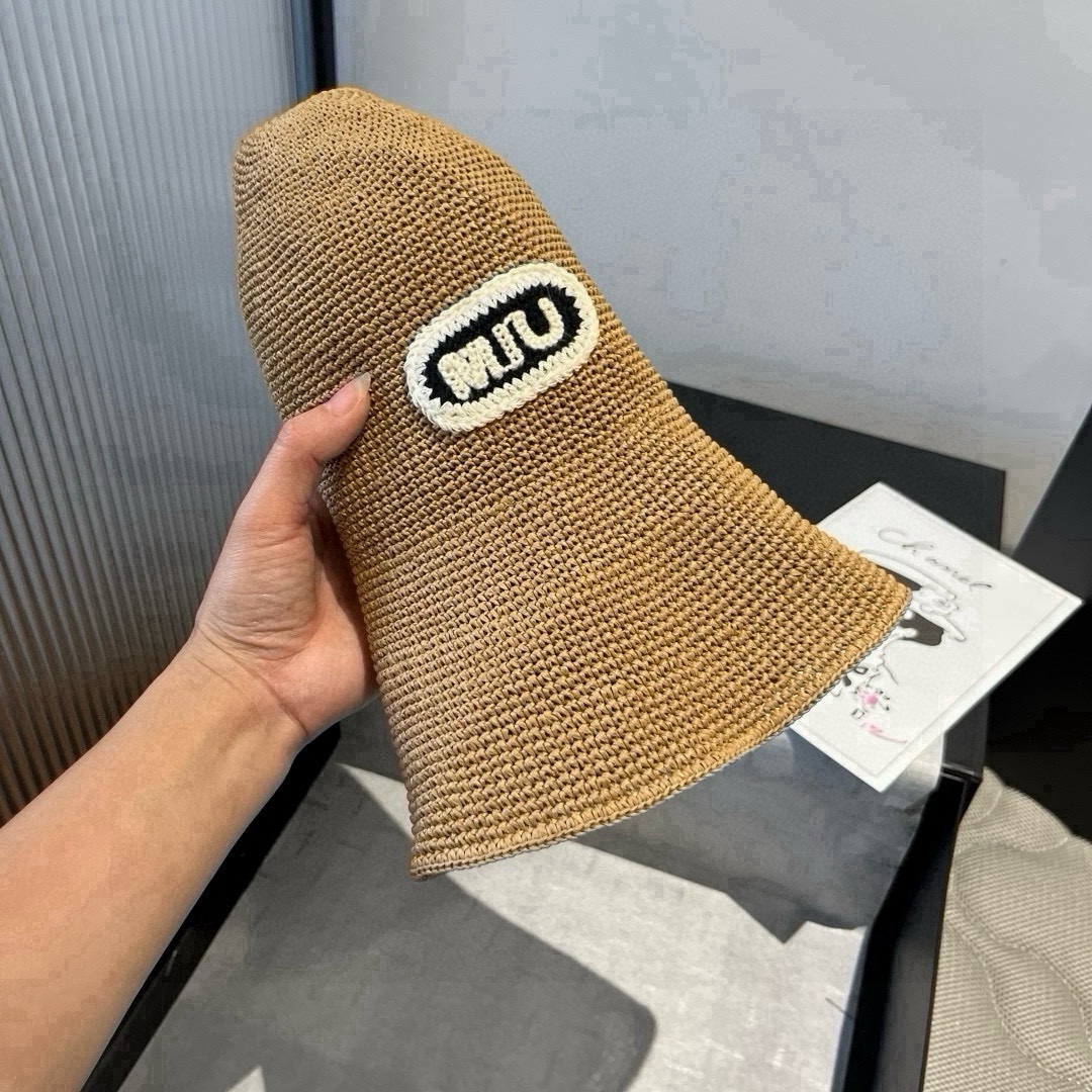 🆕

缪缪2025夏款折叠草帽，纯收工钩织，头围57cm，可折叠