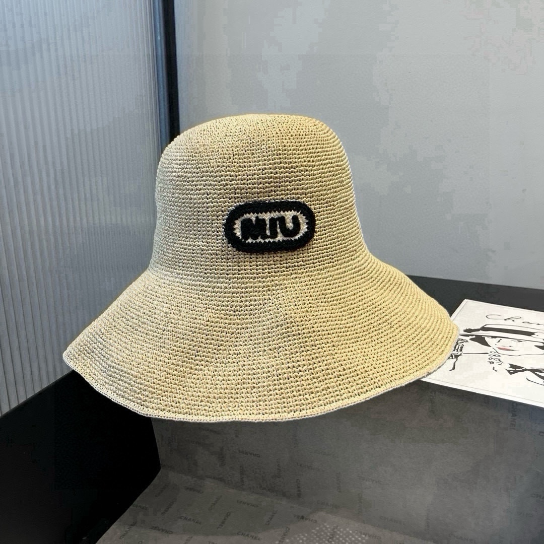 🆕

缪缪2025夏款折叠草帽，纯收工钩织，头围57cm，可折叠