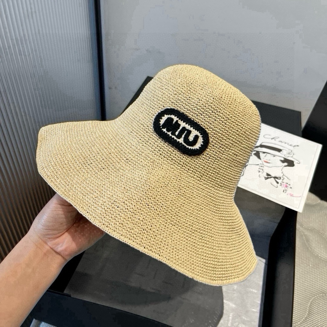 🆕

缪缪2025夏款折叠草帽，纯收工钩织，头围57cm，可折叠