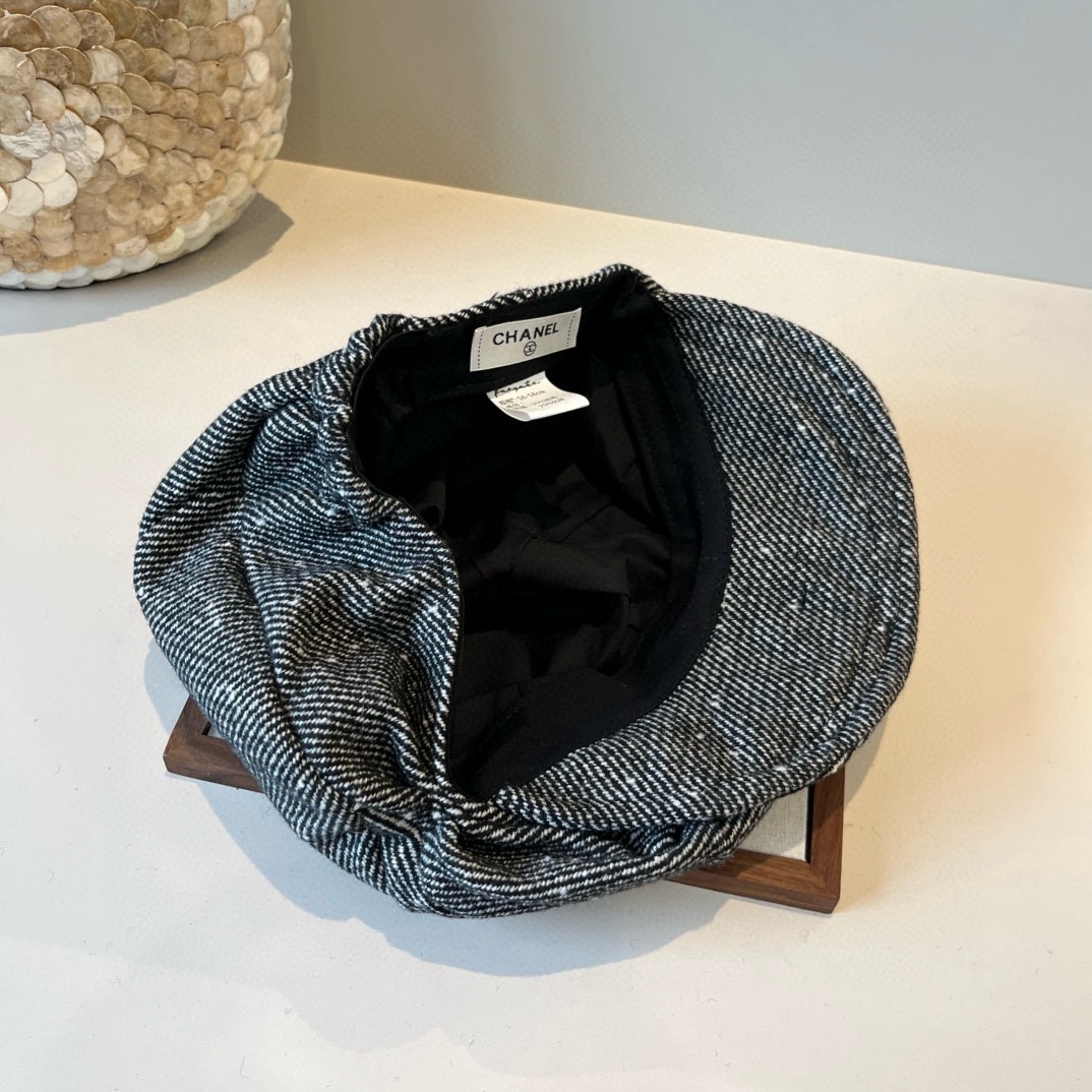 🆕

Chanel香奈儿新款鸭舌军帽，高级定制，头围57cm