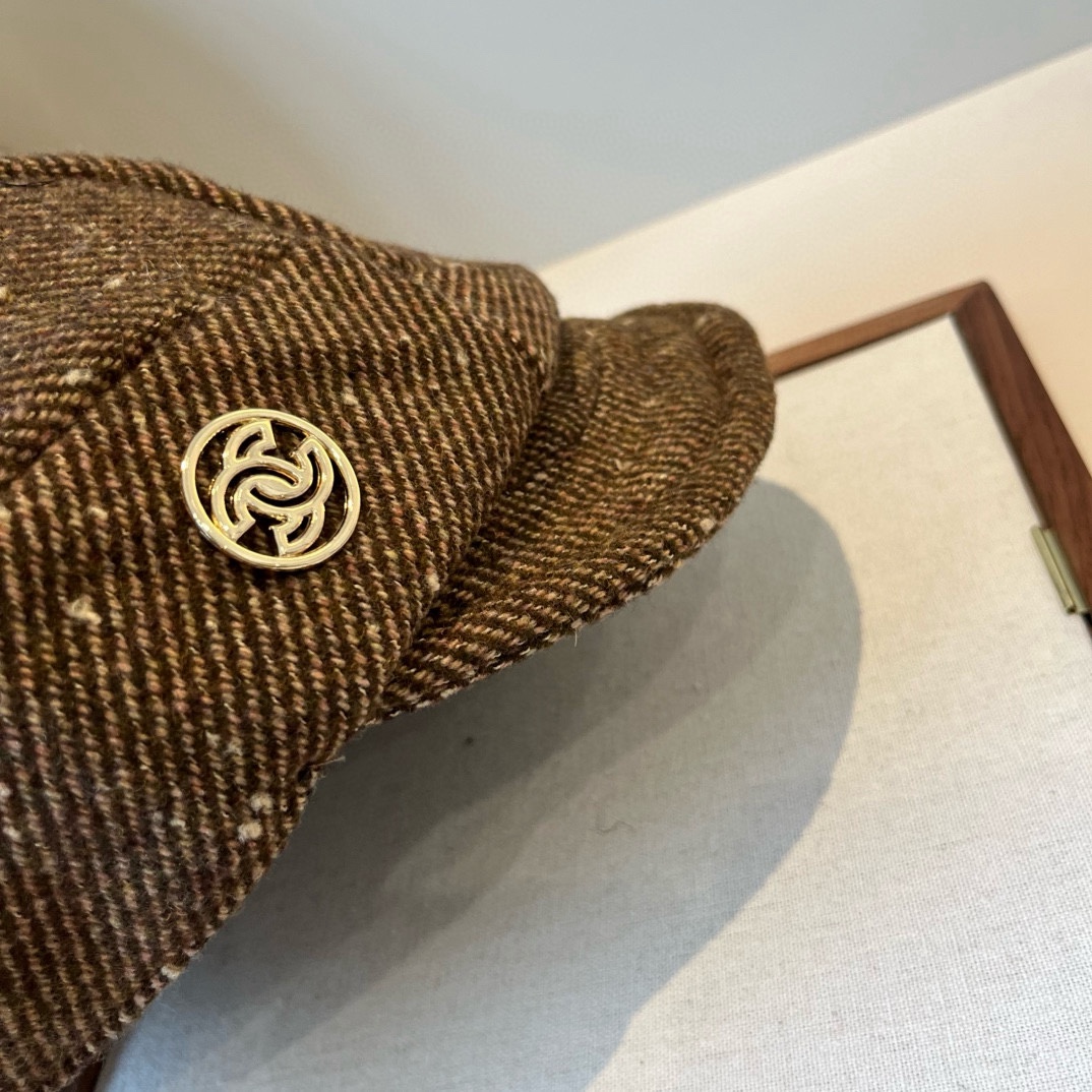 🆕

Chanel香奈儿新款鸭舌军帽，高级定制，头围57cm