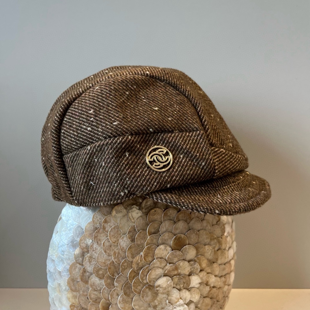 🆕

Chanel香奈儿新款鸭舌军帽，高级定制，头围57cm