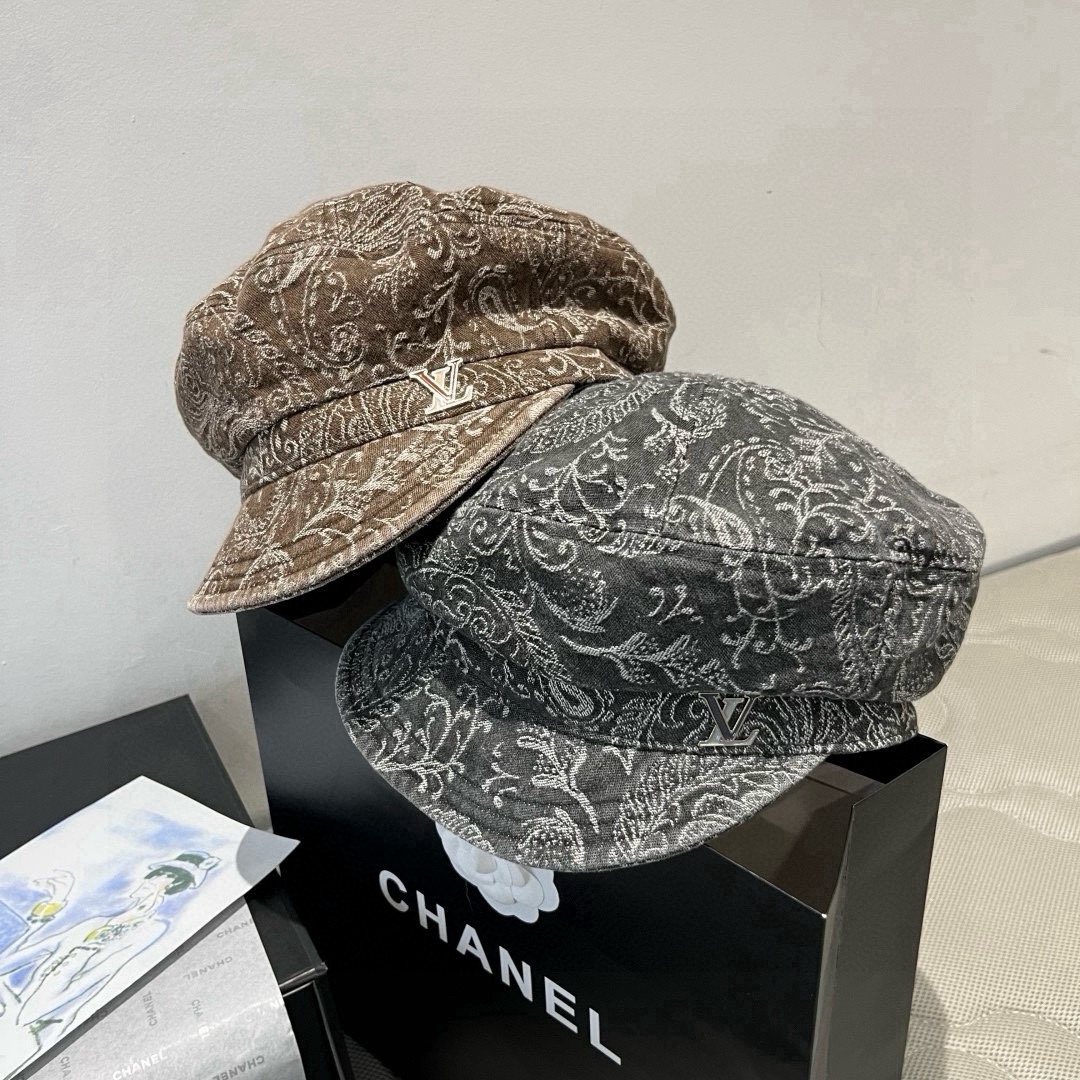 🆕

Lv新款鸭舌军帽，高级定制，头围57cm